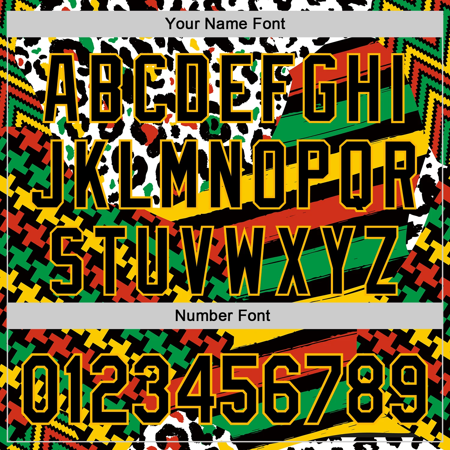 Custom White Black Red Green-Gold 3D Pattern Design Black History Month Abstract Geometric Animal Print Authentic Baseball Jersey - Image 5