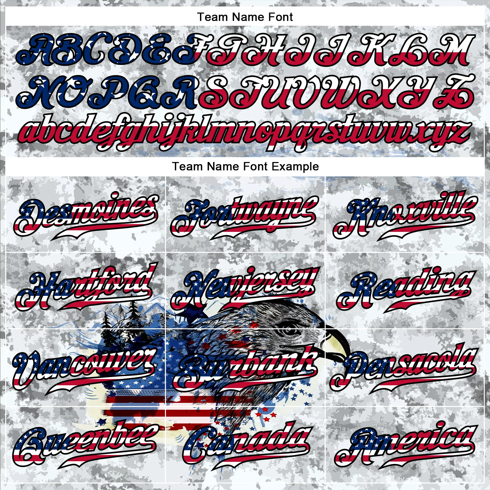 Custom White USA Flag Red-Black Bald Eagle Patriotic Grunge Camo Raglan Sleeves Authentic Baseball Jersey - Image 4
