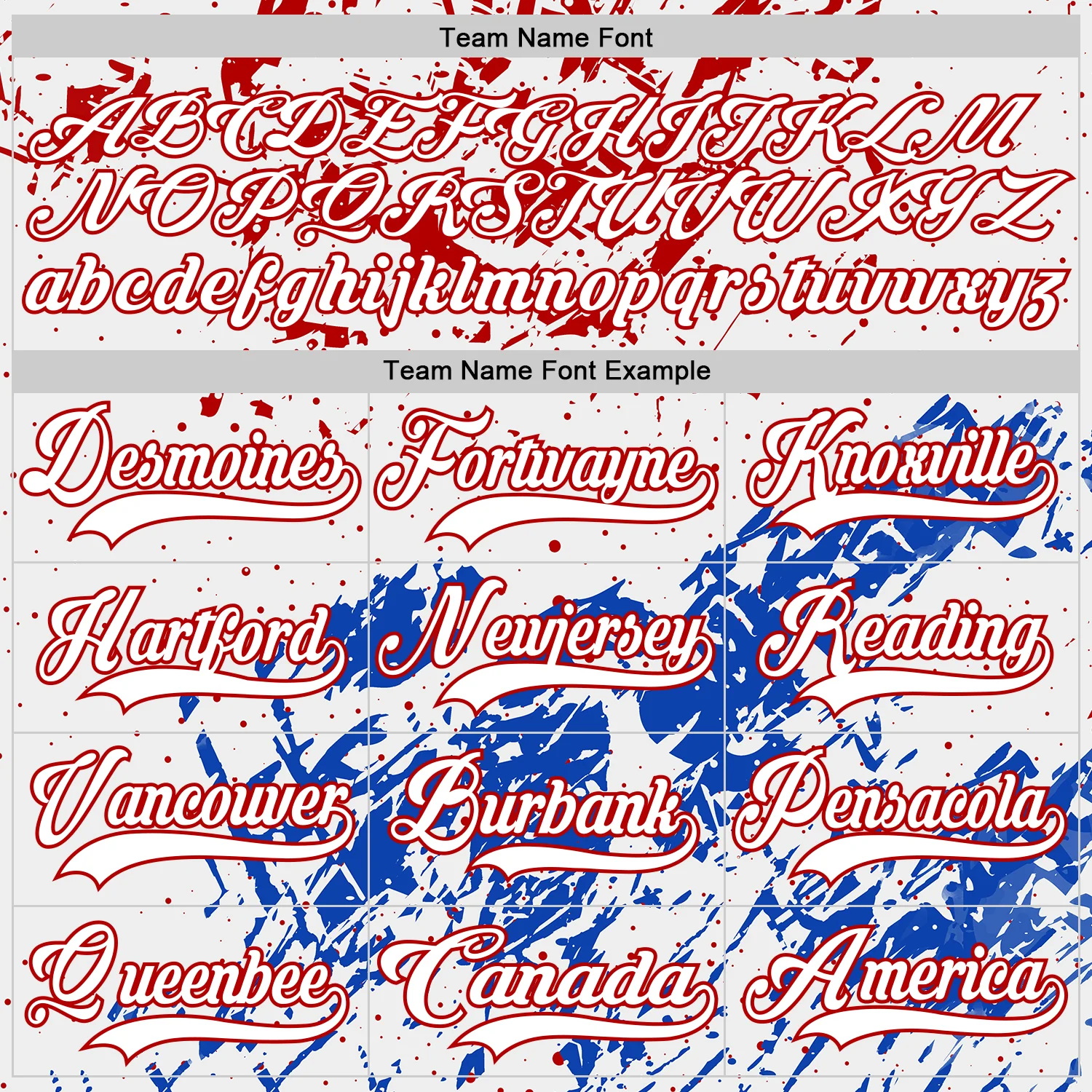 Custom White Red-Thunder Blue Abstract Splatter Paint Hockey Lace Neck Jersey - Image 6