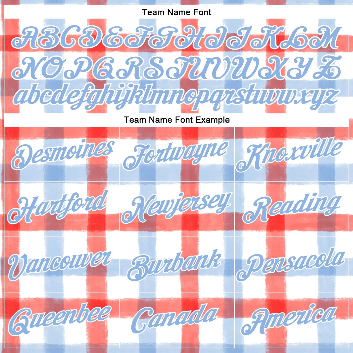 Custom Stitched White Light Blue Red-White 3D Emi Bee Double Gingham Sports Pullover Sweatshirt Hoodie - Image 3