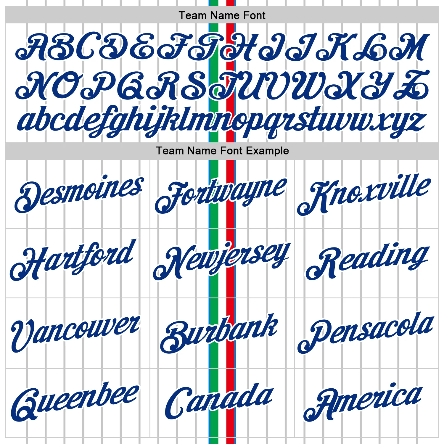 Custom White Royal Red-Green Italy Stripe Soccer Jersey Performance T-Shirt - Image 3