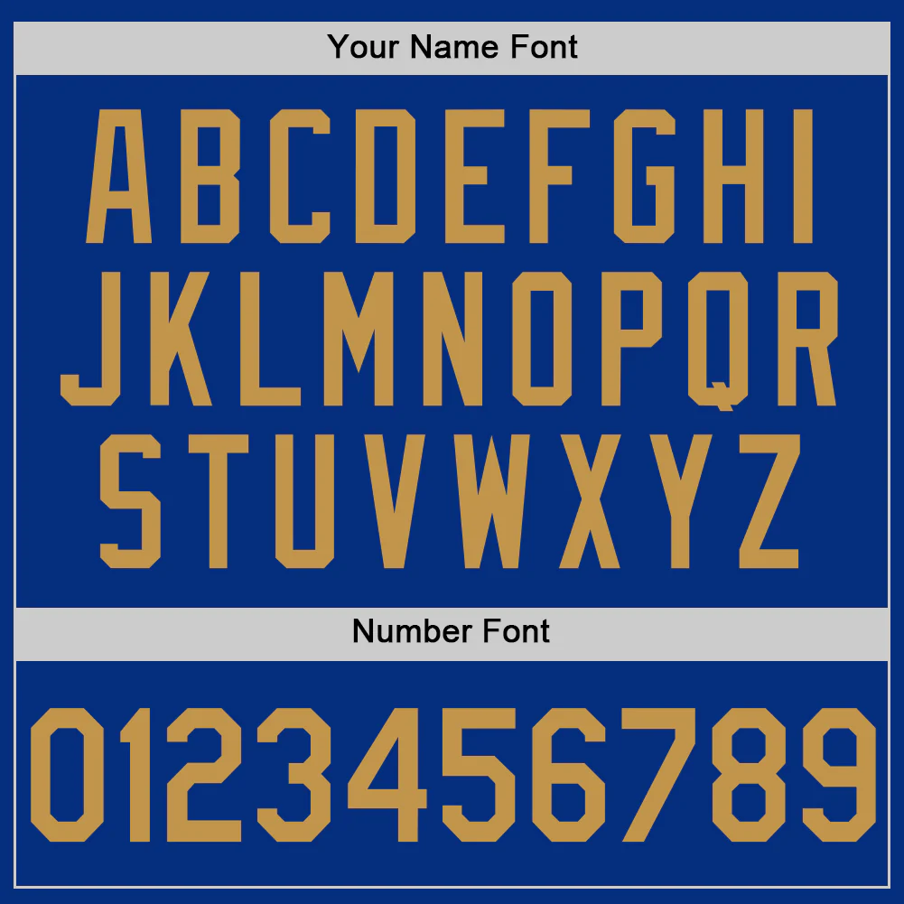 Custom Royal Old Gold Authentic Throwback Basketball Jersey - Image 4