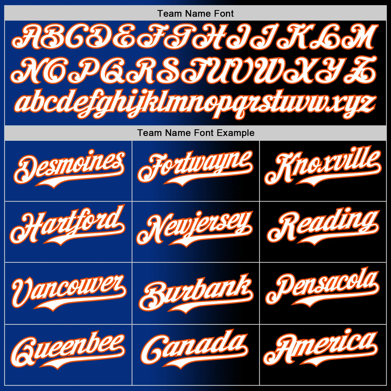 Custom Black White Royal-Orange Authentic Gradient Fashion Baseball Jersey - Image 4