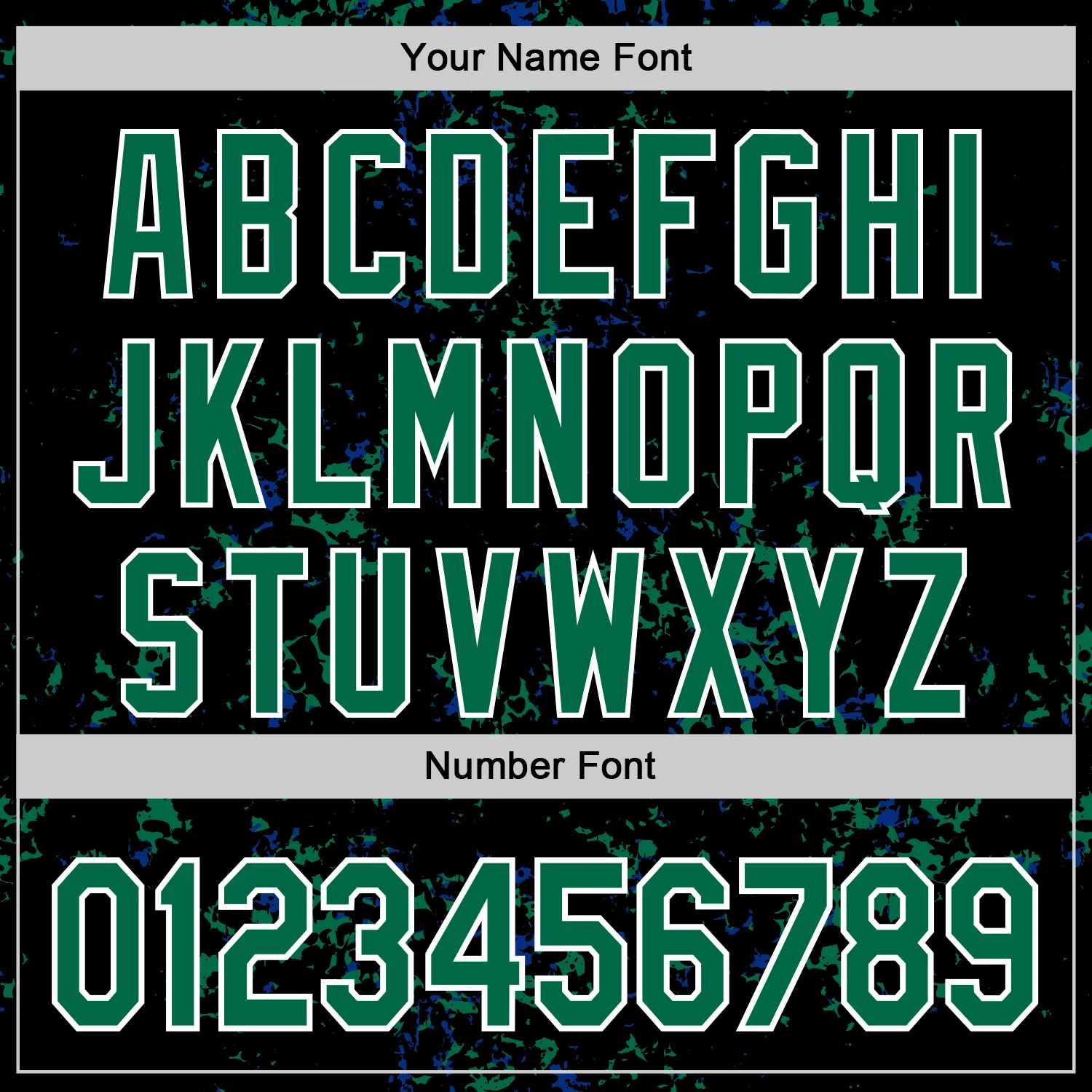 Custom Black Kelly Green Royal-White Fragment Pattern Bomber Full-Snap Varsity Letterman Hoodie Jacket - Image 6