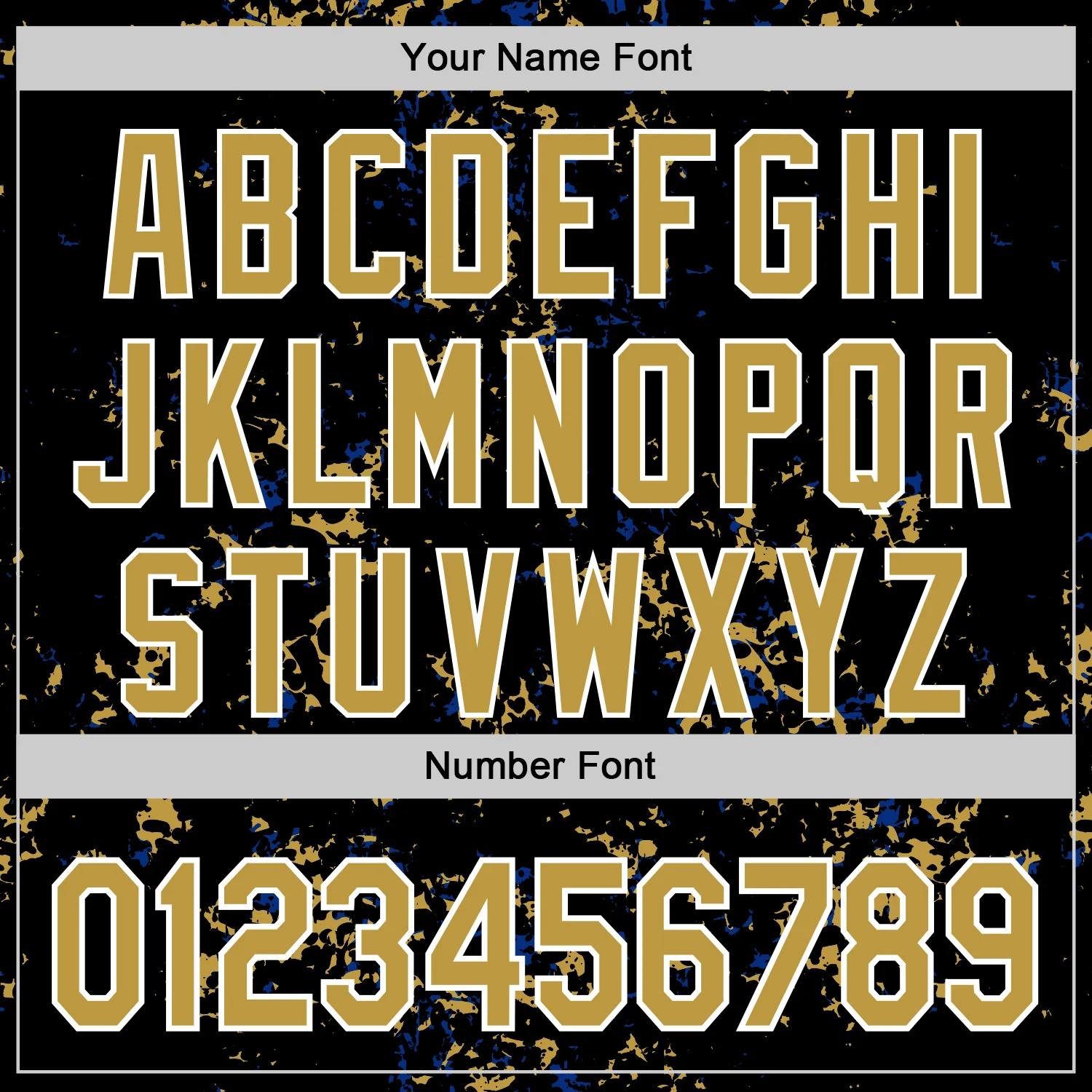 Custom Black Old Gold Royal-White Fragment Pattern Bomber Full-Snap Varsity Letterman Hoodie Jacket - Image 6