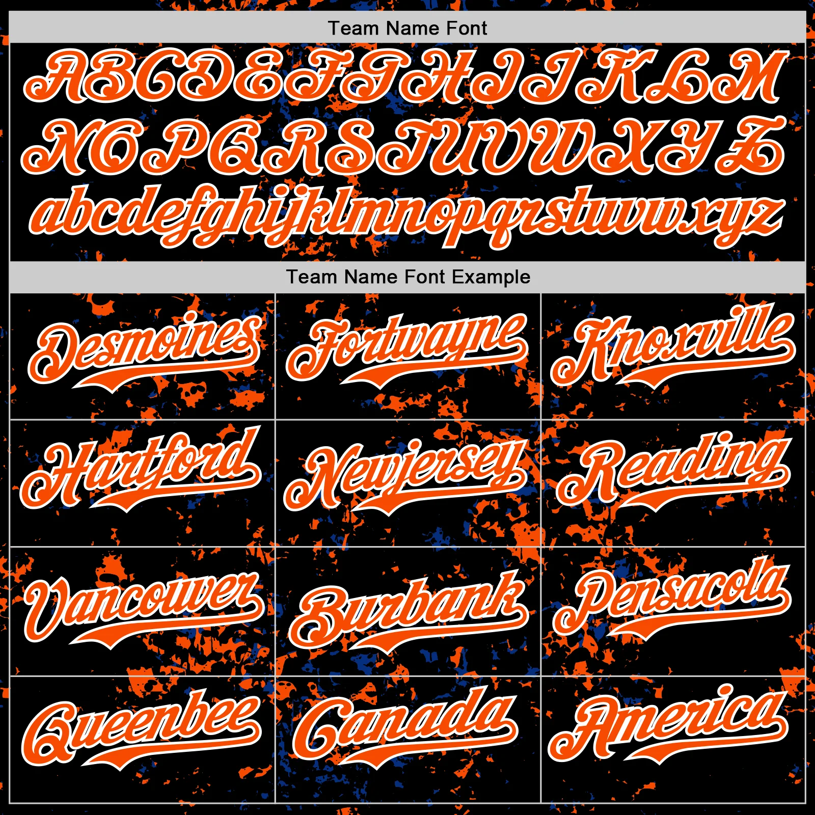 Custom Black Orange Royal-White Fragment Pattern Bomber Full-Snap Varsity Letterman Hoodie Jacket - Image 5