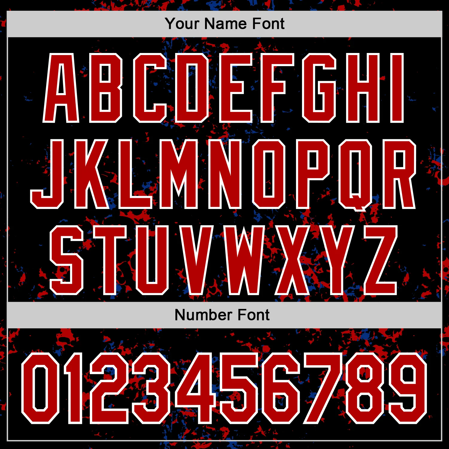 Custom Black Red Royal-White Fragment Pattern Bomber Full-Snap Varsity Letterman Hoodie Jacket - Image 6