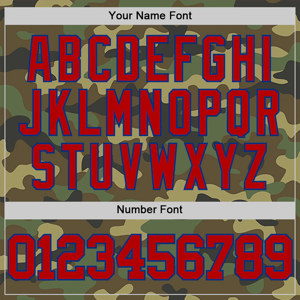 Custom Camo Red-Royal Authentic Salute To Service Basketball Jersey - Image 4