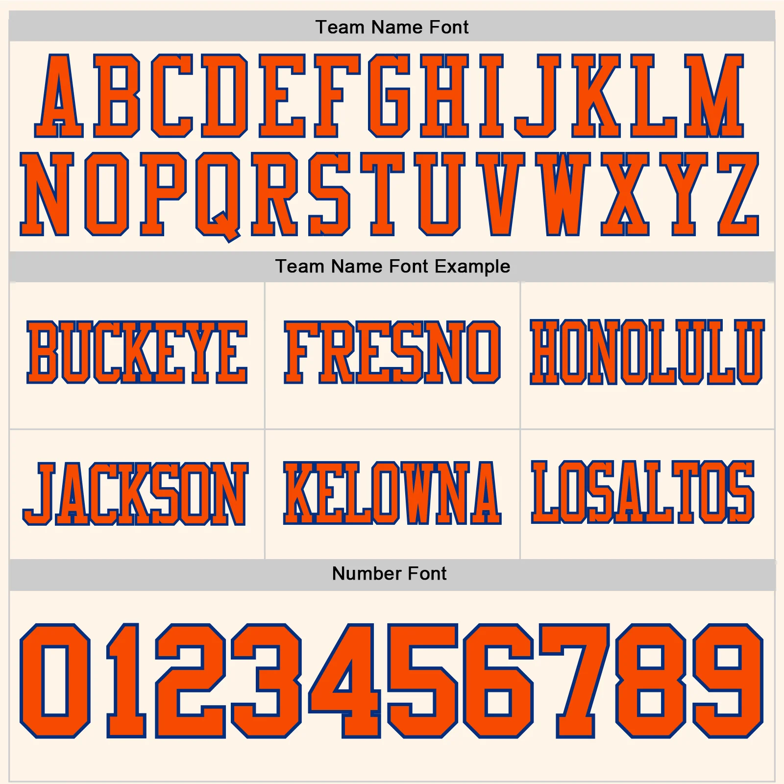 Custom Cream Orange-Royal Authentic Football Jersey - Image 4