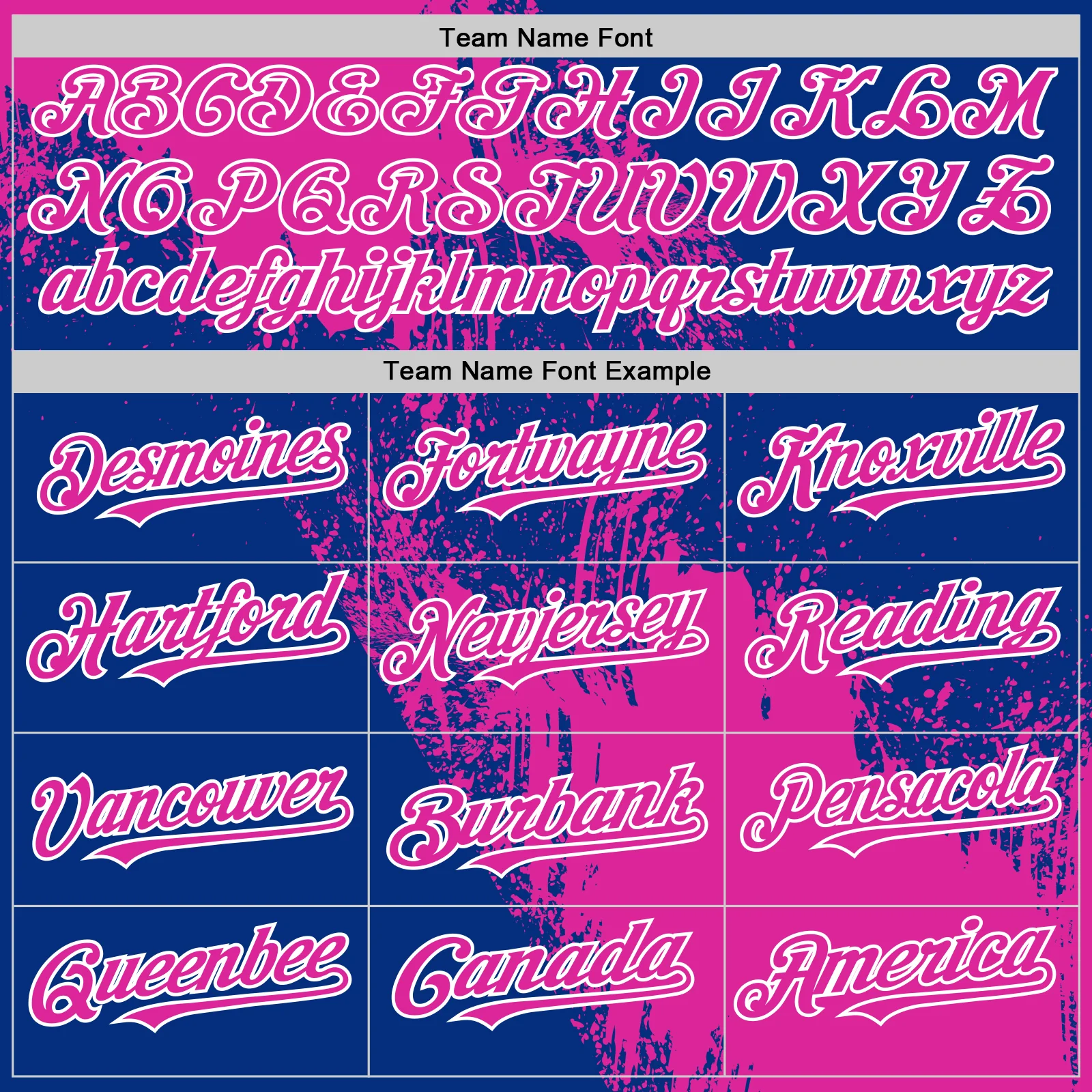 Custom Deep Pink Royal-White 3D Pattern Design Abstract Brush Stroke Authentic Baseball Jersey - Image 4