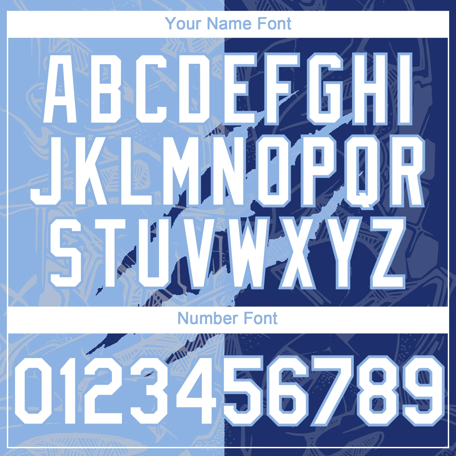 Custom Graffiti Pattern White Royal-Light Blue 3D Scratch Authentic Baseball Jersey - Image 5