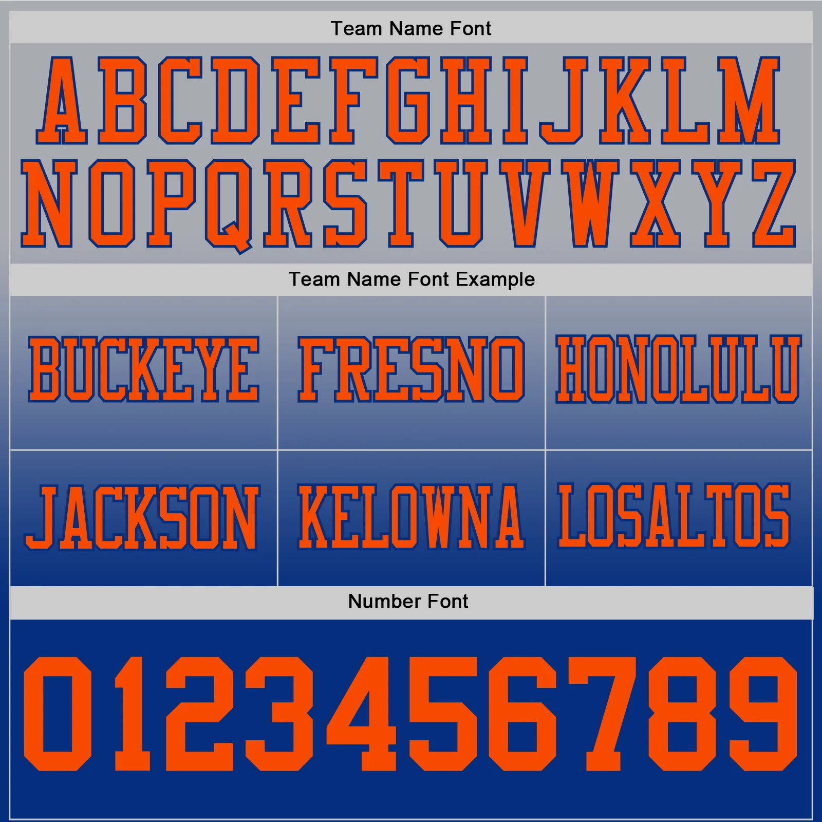 Custom Gray Orange-Royal Authentic Fade Fashion Football Jersey - Image 3