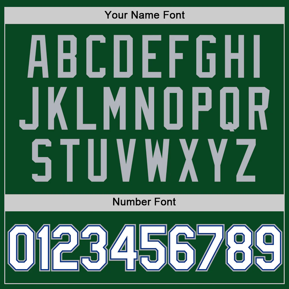 Custom Green White Royal-Gray Authentic Throwback Basketball Jersey - Image 4
