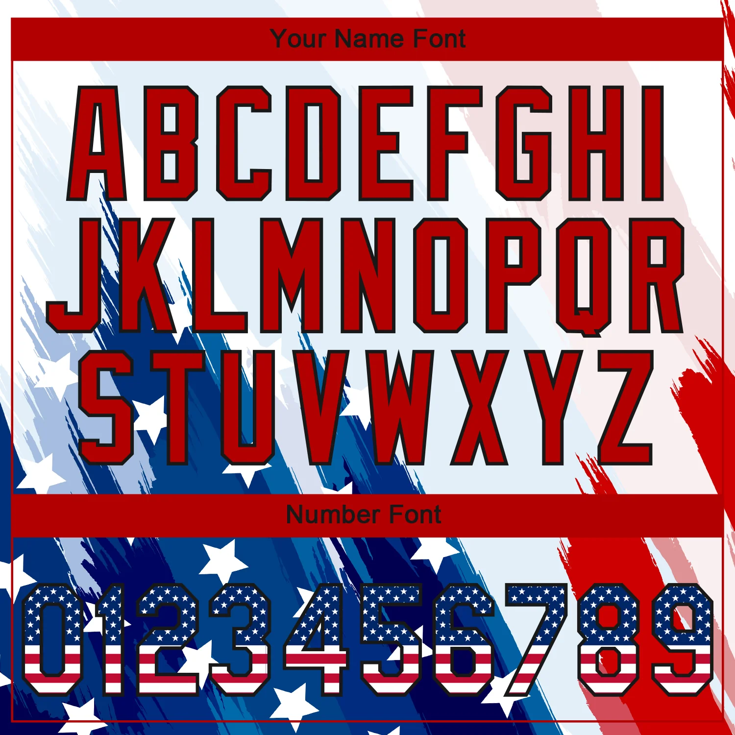 Custom Stitched White USA Flag Royal Black-Red 3D American Flag Sports Pullover Sweatshirt Hoodie - Image 4