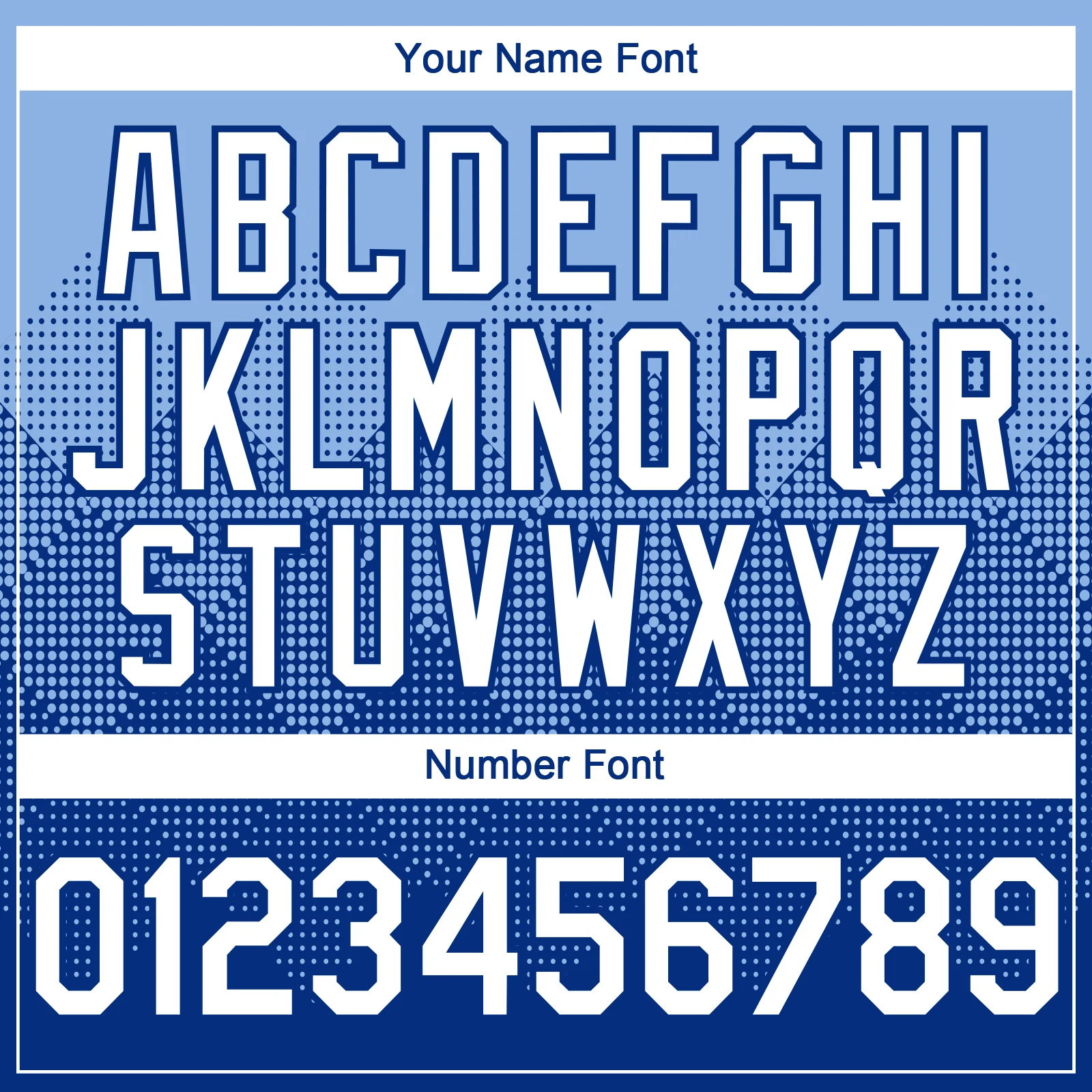 Custom Light Blue White-Royal 3D Gradient Square Shape Authentic Baseball Jersey - Image 5