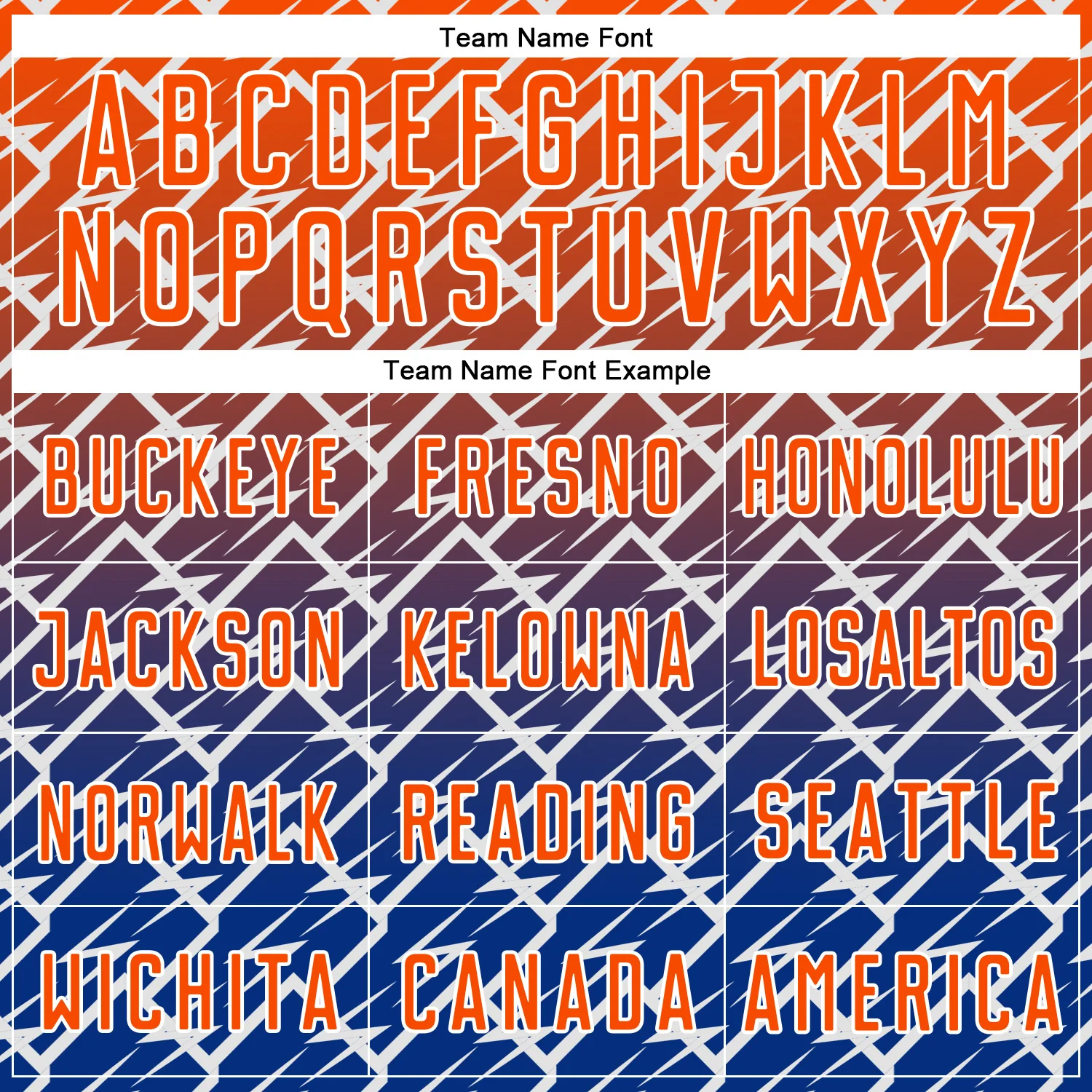 Custom Orange Royal-White Lightning Sports Sublimation Soccer Uniform Jersey - Image 5