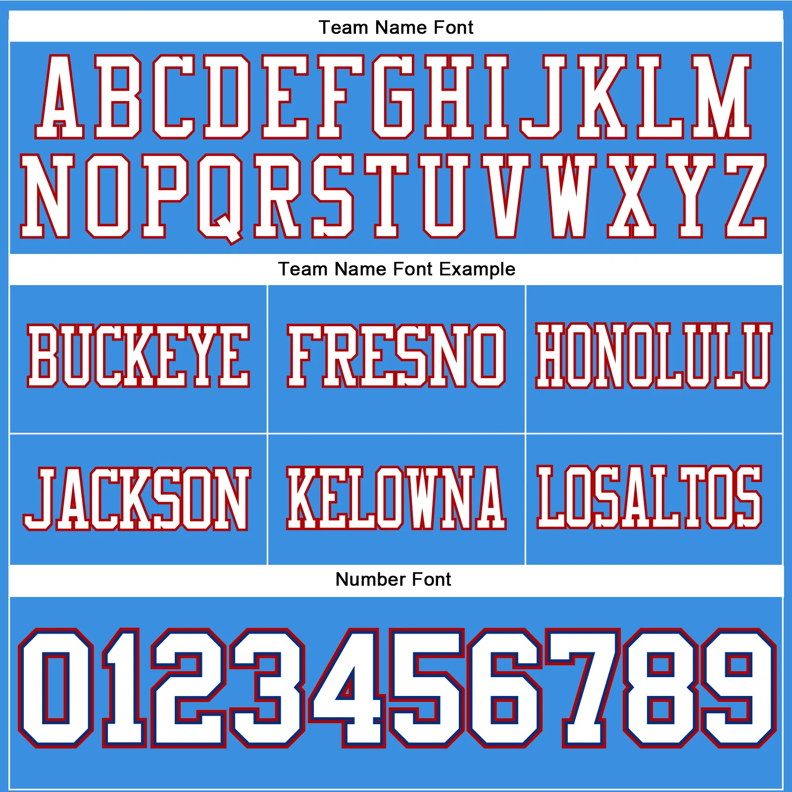 Custom Powder Blue White Royal-Red Authentic Football Jersey - Image 4