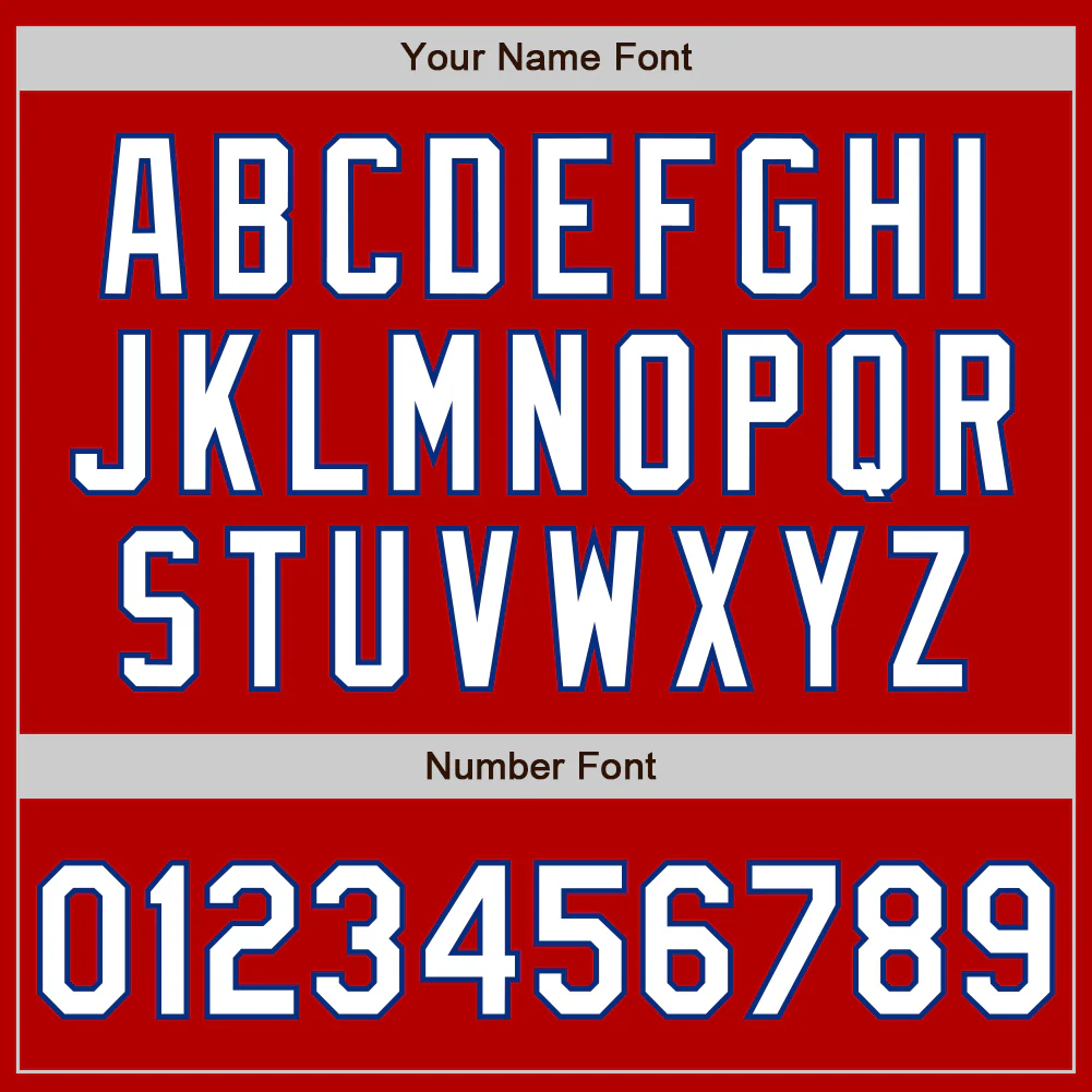 Custom Red White-Royal Authentic Baseball Jersey - Image 4
