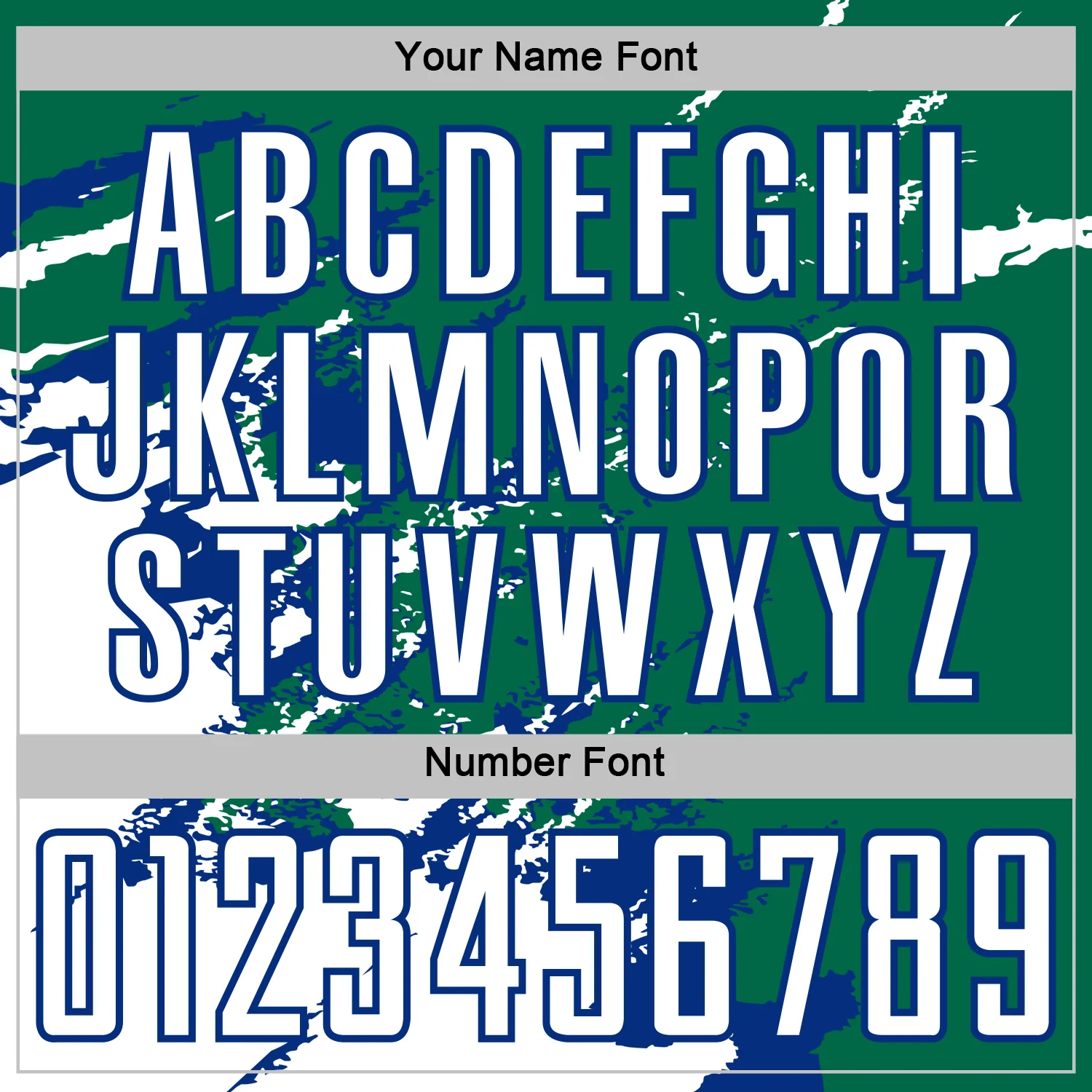 Custom Kelly Green White-Royal Abstract Fragment Art Splash Sports Sublimation Soccer Uniform Jersey - Image 6