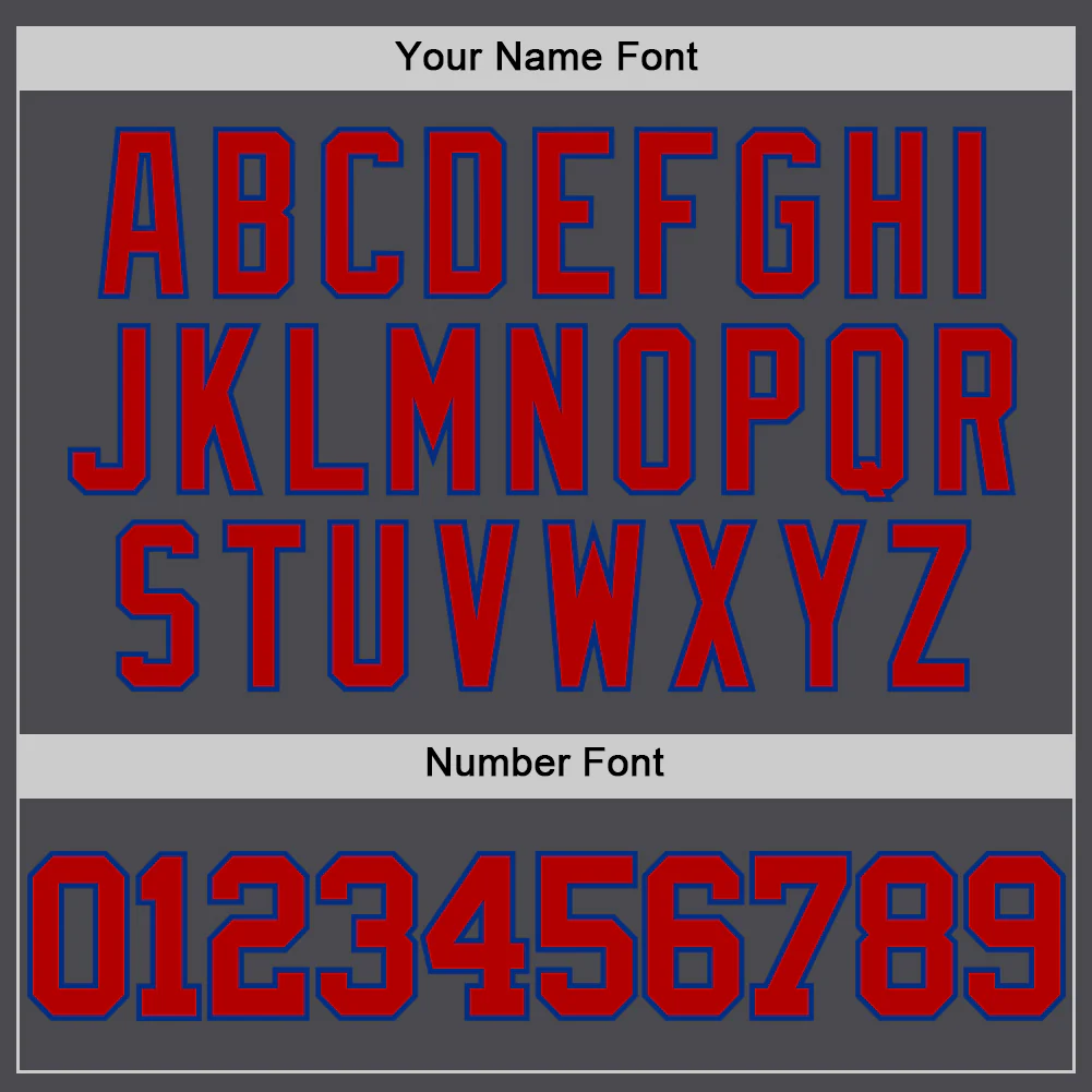 Custom Steel Gray Red-Royal Authentic Basketball Jersey - Image 4