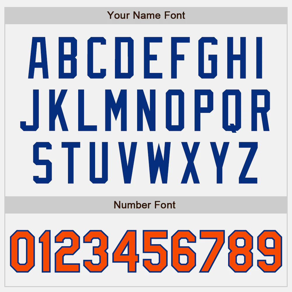 Custom White Orange-Royal Authentic Two Tone Baseball Jersey - Image 5