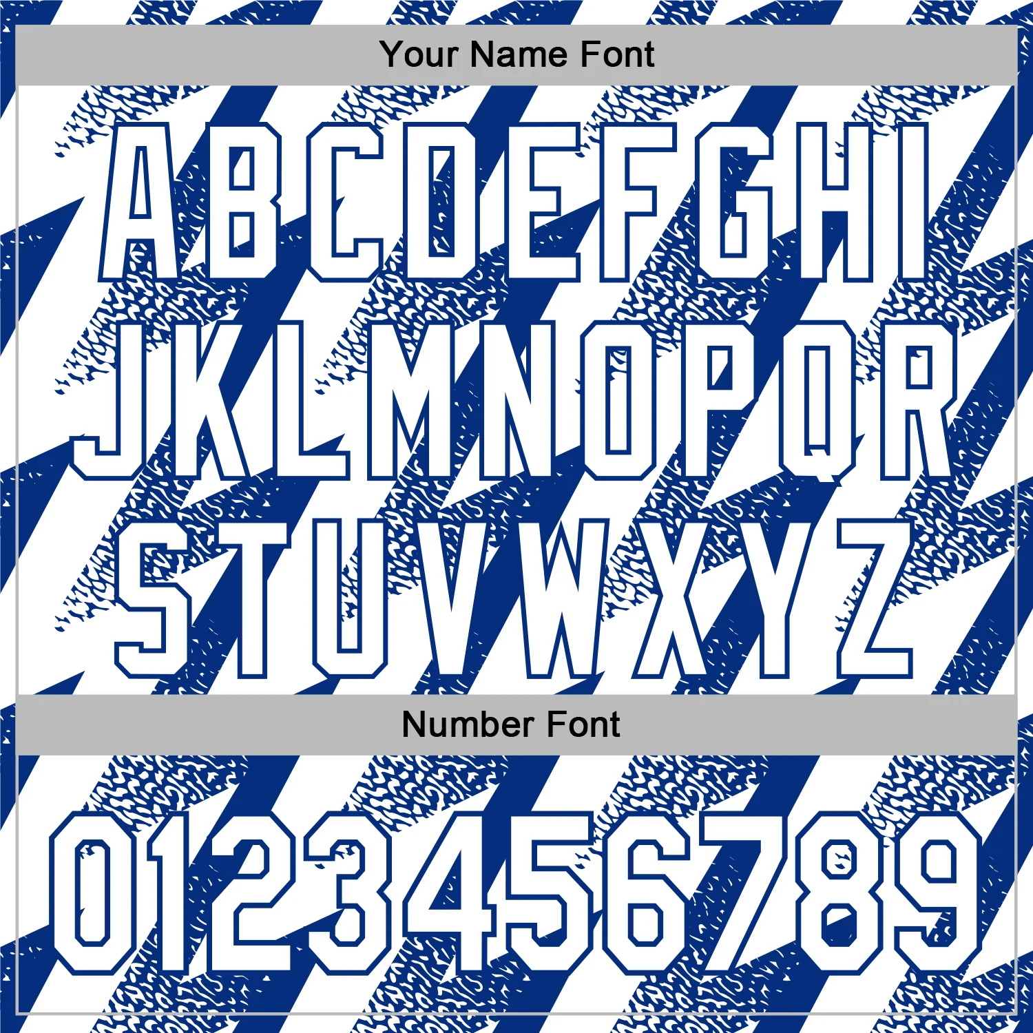 Custom Stitched White Royal Zigzag Shape Sports Pullover Sweatshirt Hoodie - Image 6