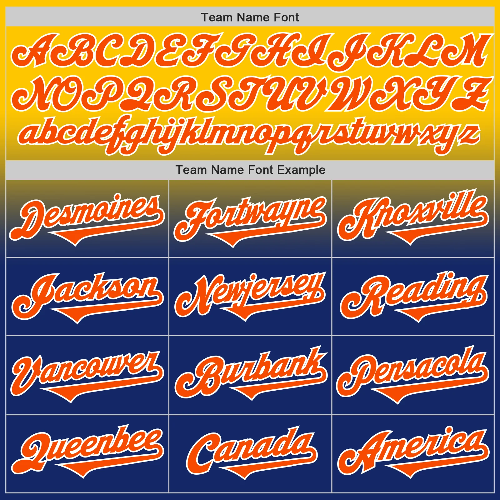 Custom Yellow Orange Royal-White Authentic Fade Fashion Baseball Jersey - Image 4