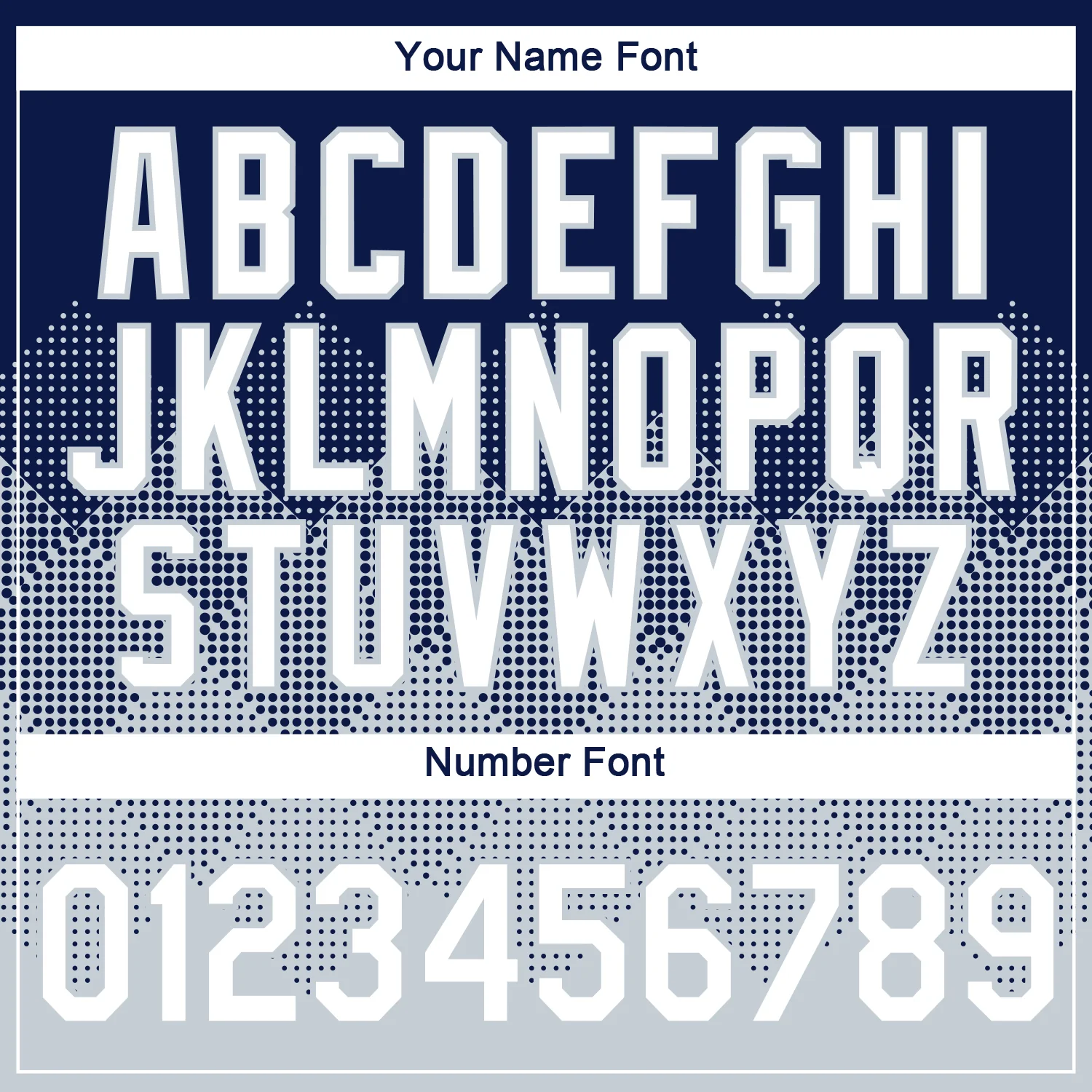 Custom Navy White-Silver 3D Pattern Design Gradient Square Shapes Performance T-Shirt - Image 4