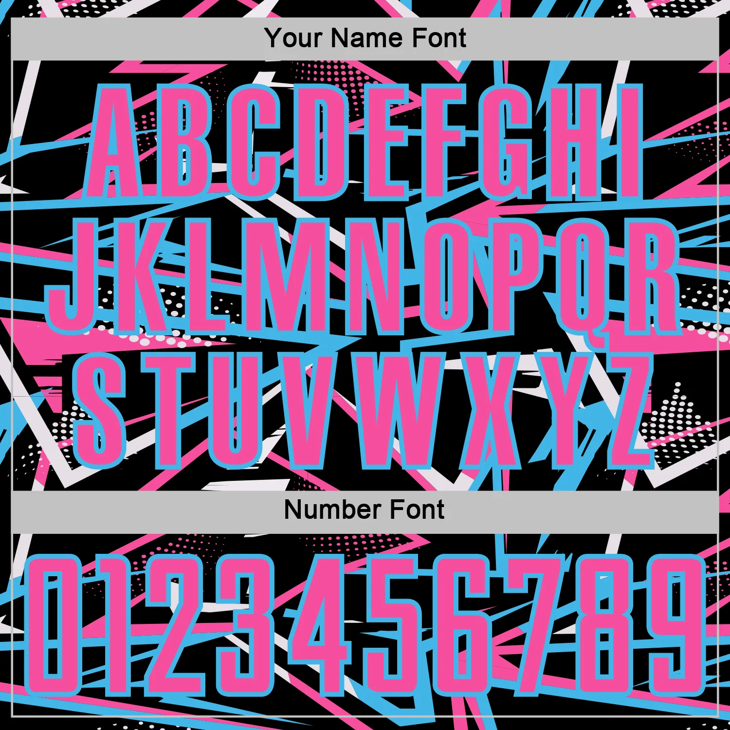 Custom Black Pink Sky Blue-White Abstract Geometric Stripes Sports Sublimation Soccer Uniform Jersey - Image 6