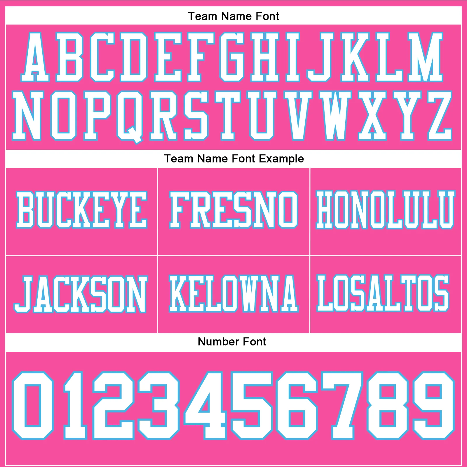 Custom Pink White-Sky Blue Authentic Football Jersey - Image 4