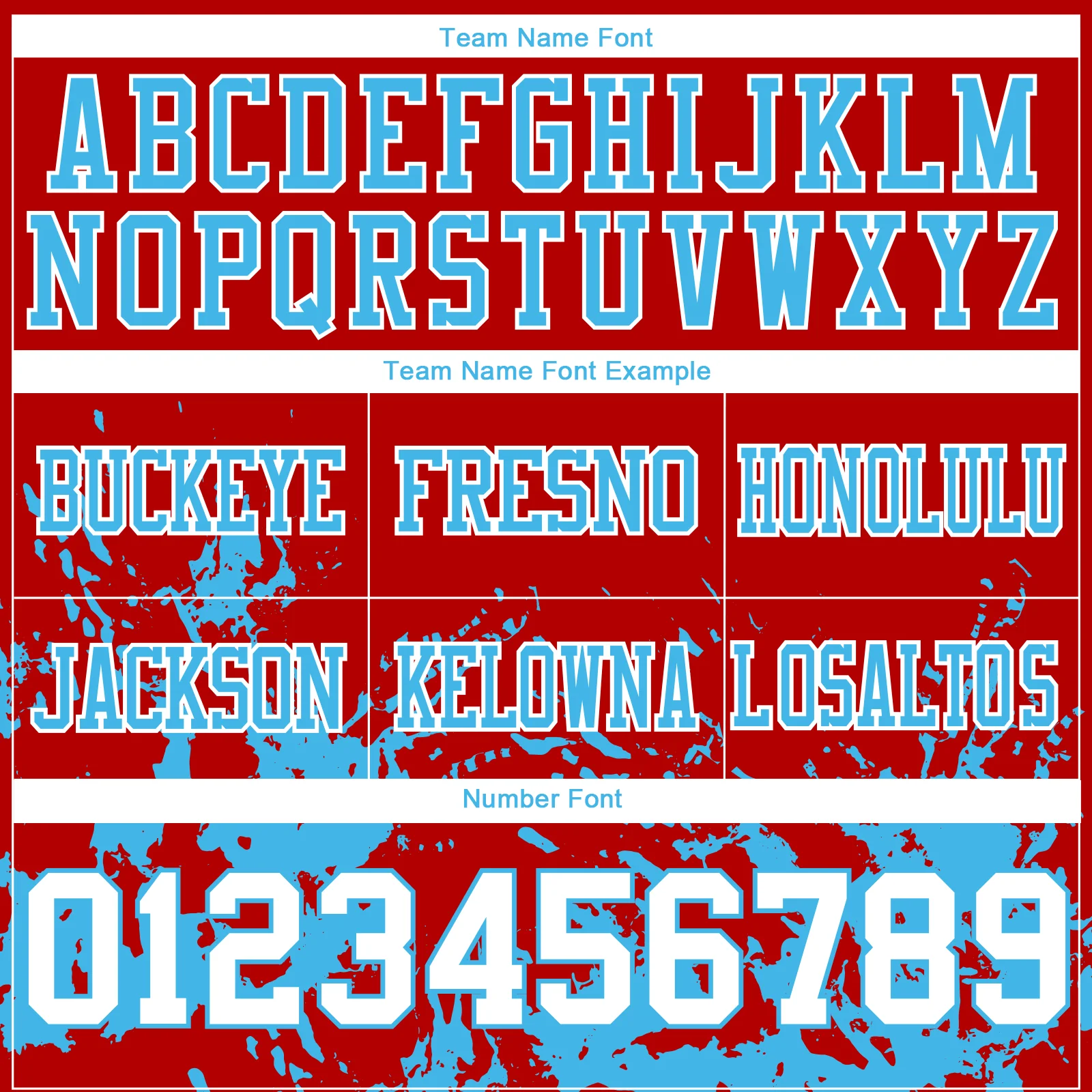 Custom Red White-Sky Blue 3D Pattern Splash Authentic Football Jersey - Image 4