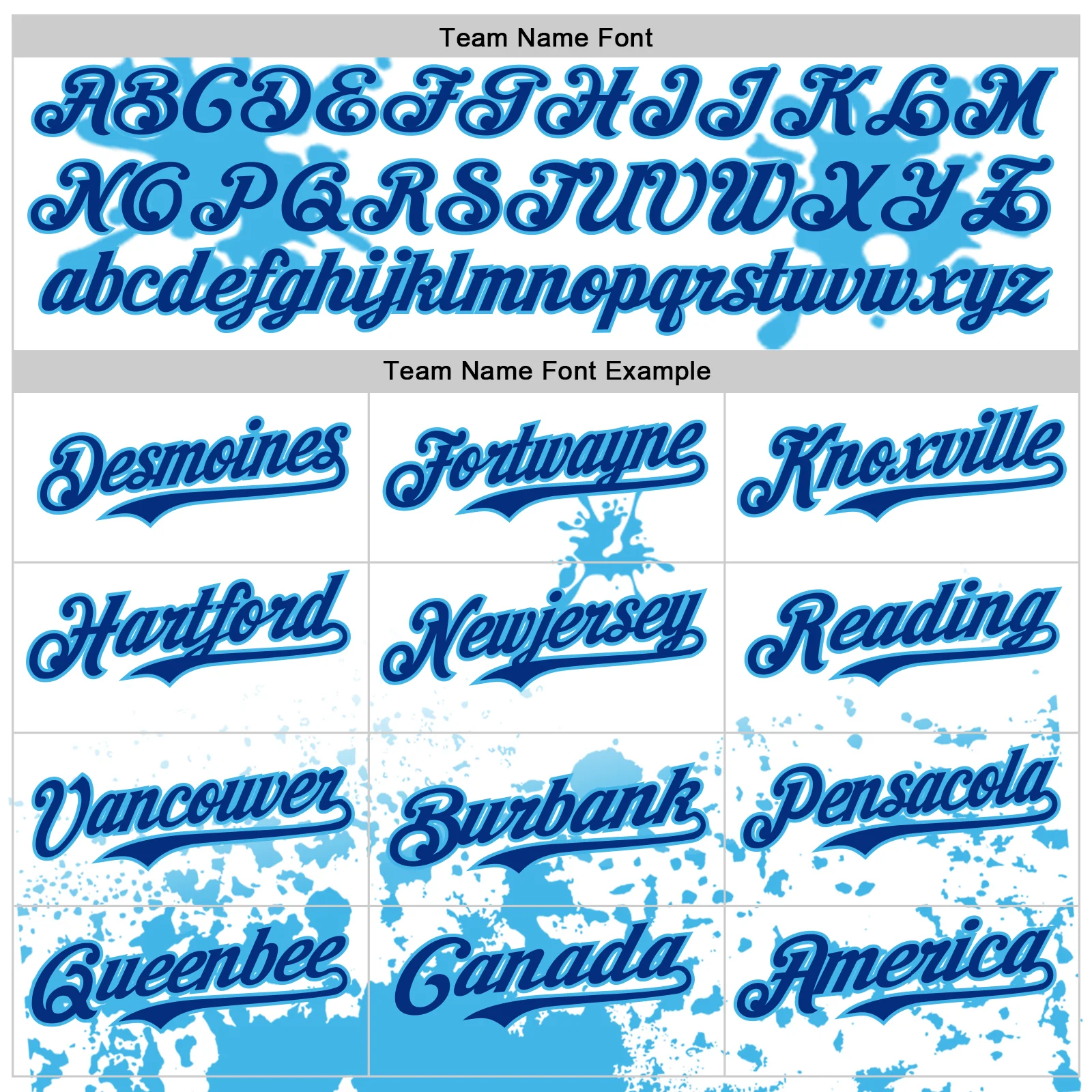 Custom White Royal-Sky Blue Splatter Camo Two Tone Authentic Baseball Jersey - Image 4