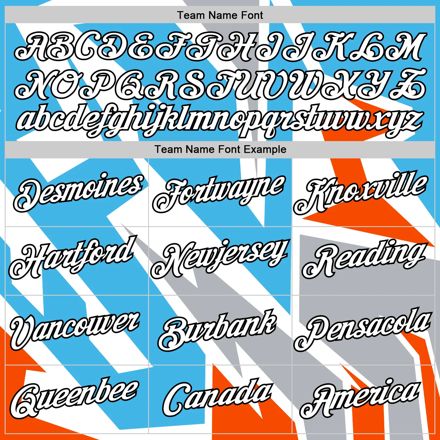 Custom White Sky Blue Orange-Gray 3D Esports Performance T-Shirt - Image 3