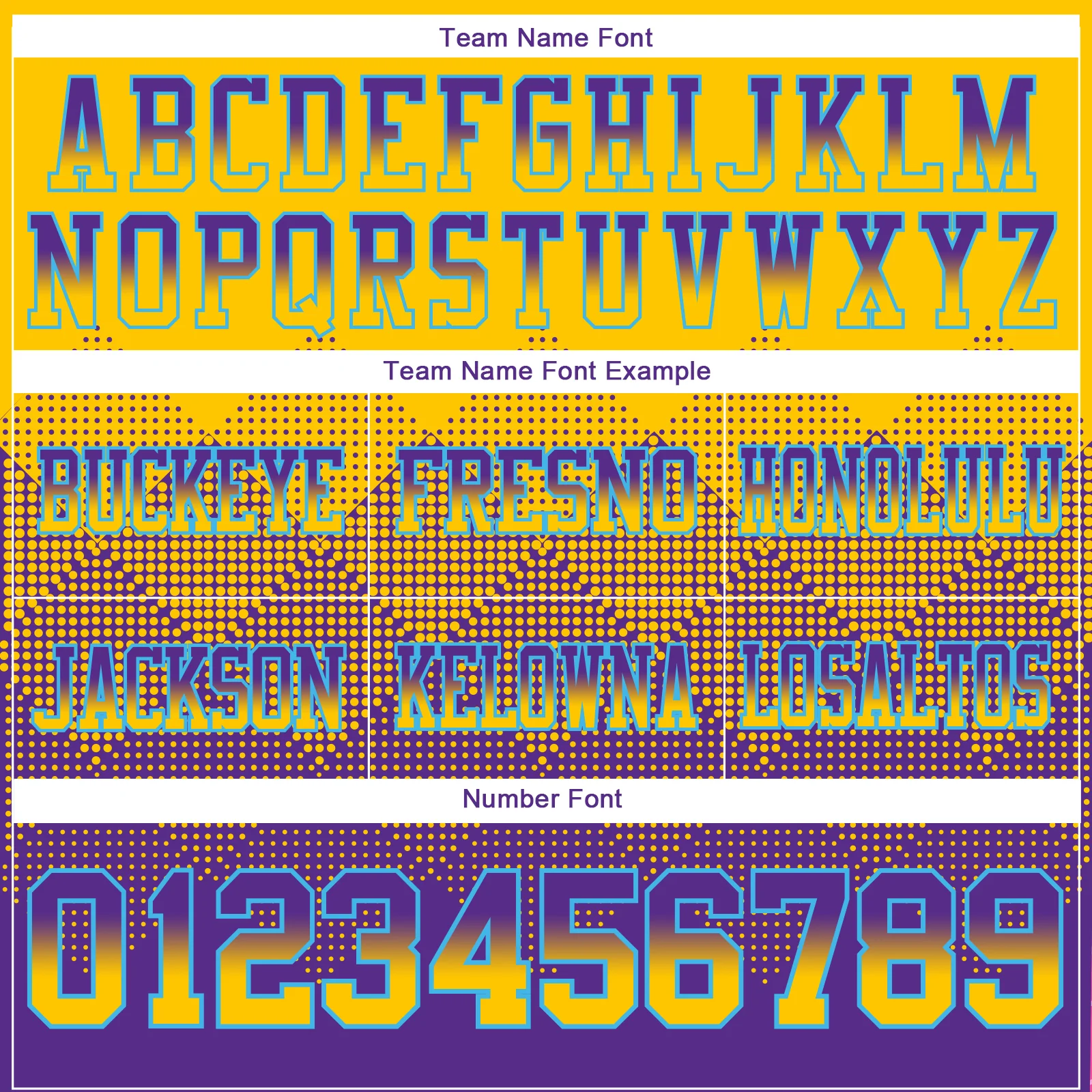 Custom Yellow Purple-Sky Blue Authentic Gradient Square Shape Flag Football Jersey - Image 3