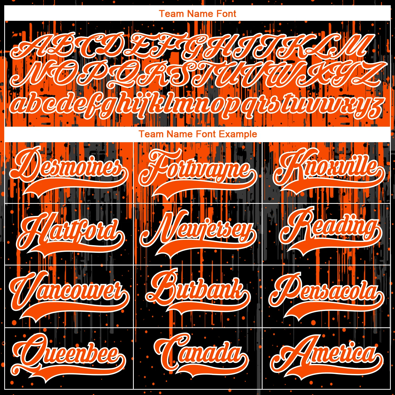 Custom Black Orange Steel Gray-White Dripping Splatter Pattern Hockey Lace Neck Jersey - Image 6
