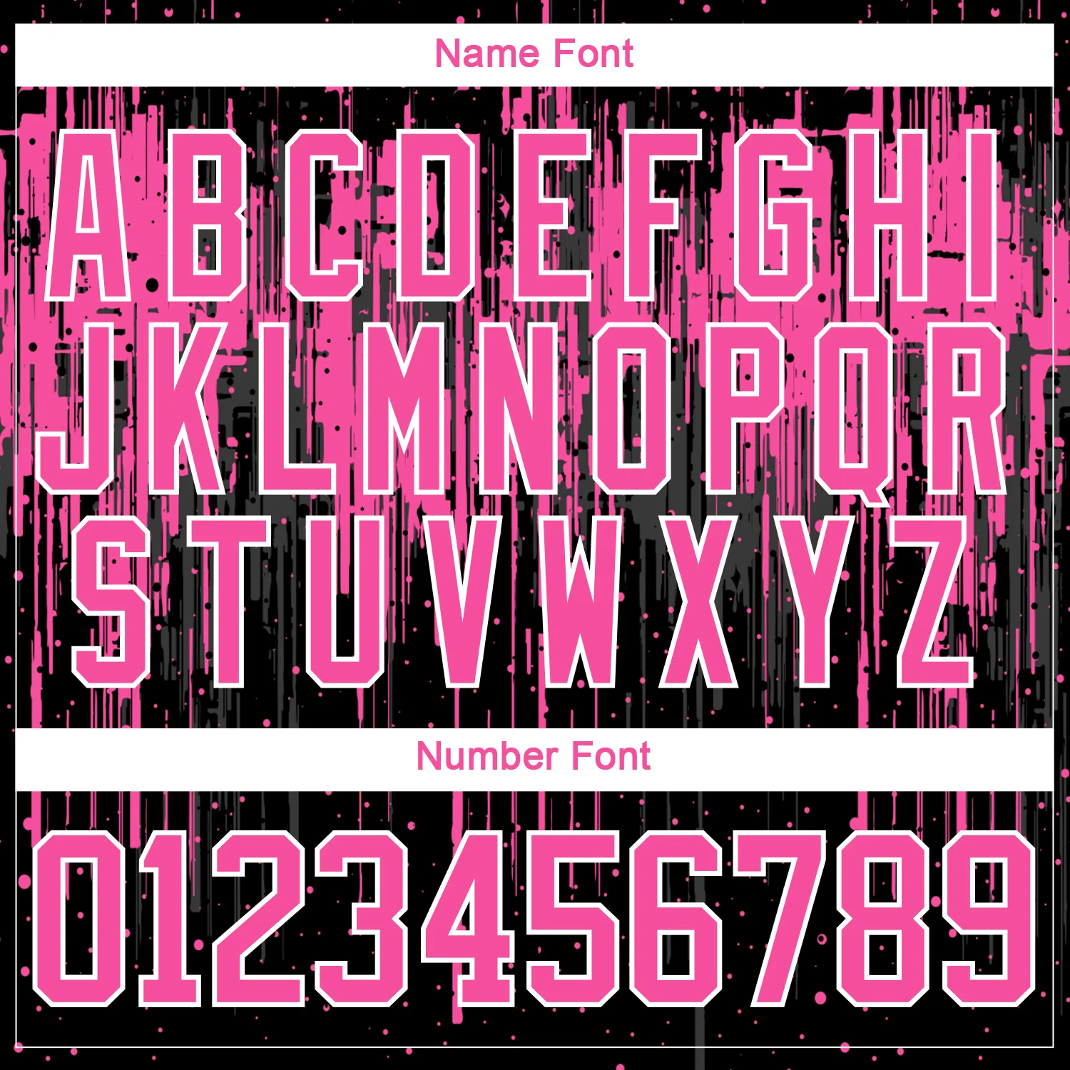 Custom Black Pink Steel Gray-White Dripping Splatter Pattern Hockey Lace Neck Jersey - Image 7