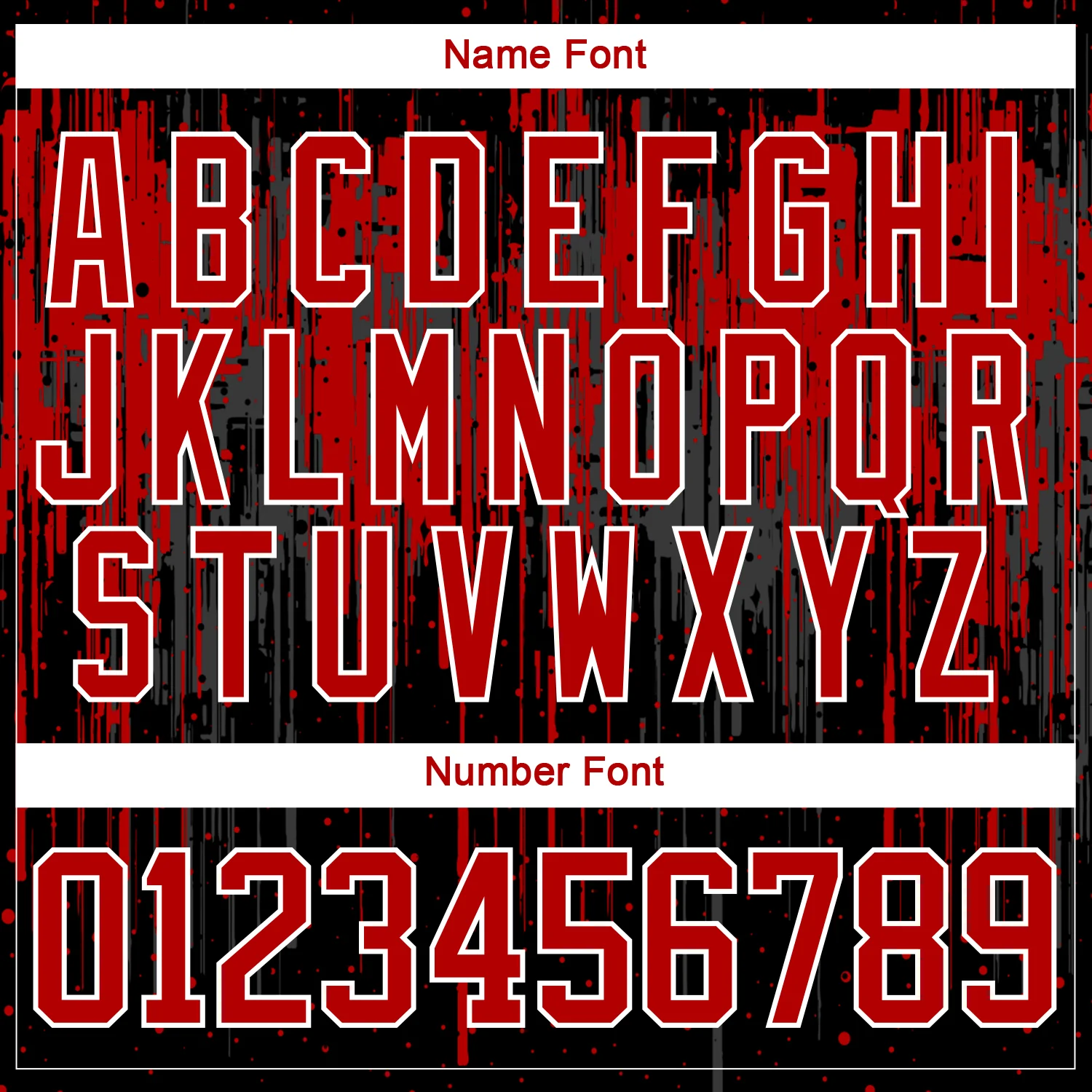 Custom Black Red Steel Gray-White Dripping Splatter Pattern Hockey Lace Neck Jersey - Image 7