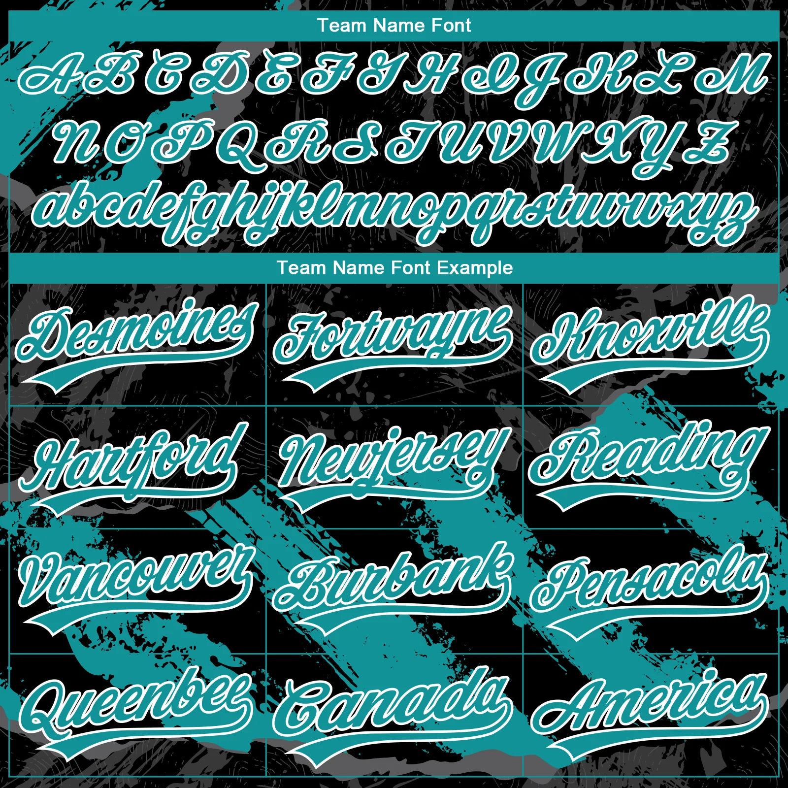 Custom Stitched Black Teal Steel Gray-White 3D Pattern Design Splash Sports Pullover Sweatshirt Hoodie - Image 3