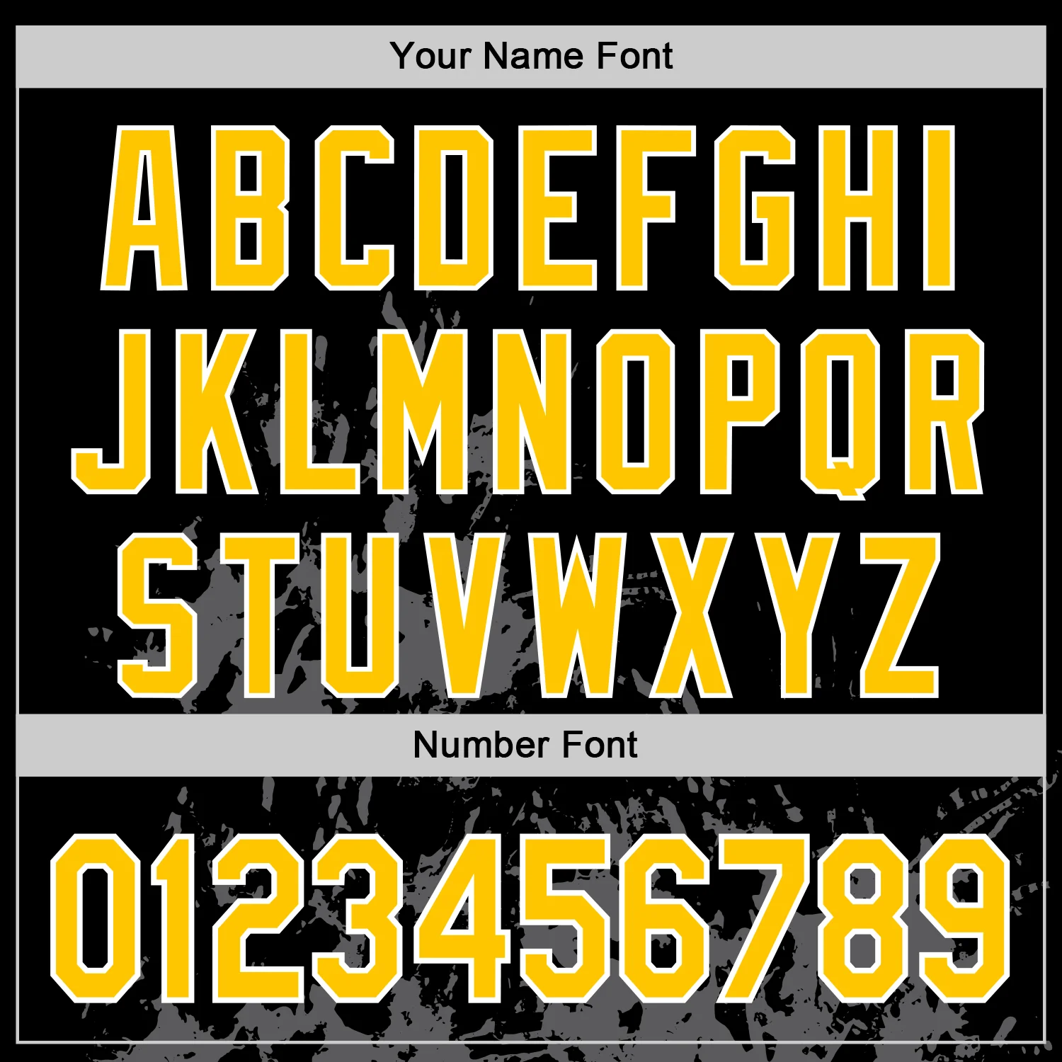 Custom Black Yellow Steel Gray-White Splash Art 3D Pattern Design Bomber Full-Snap Varsity Letterman Hoodie Jacket - Image 6