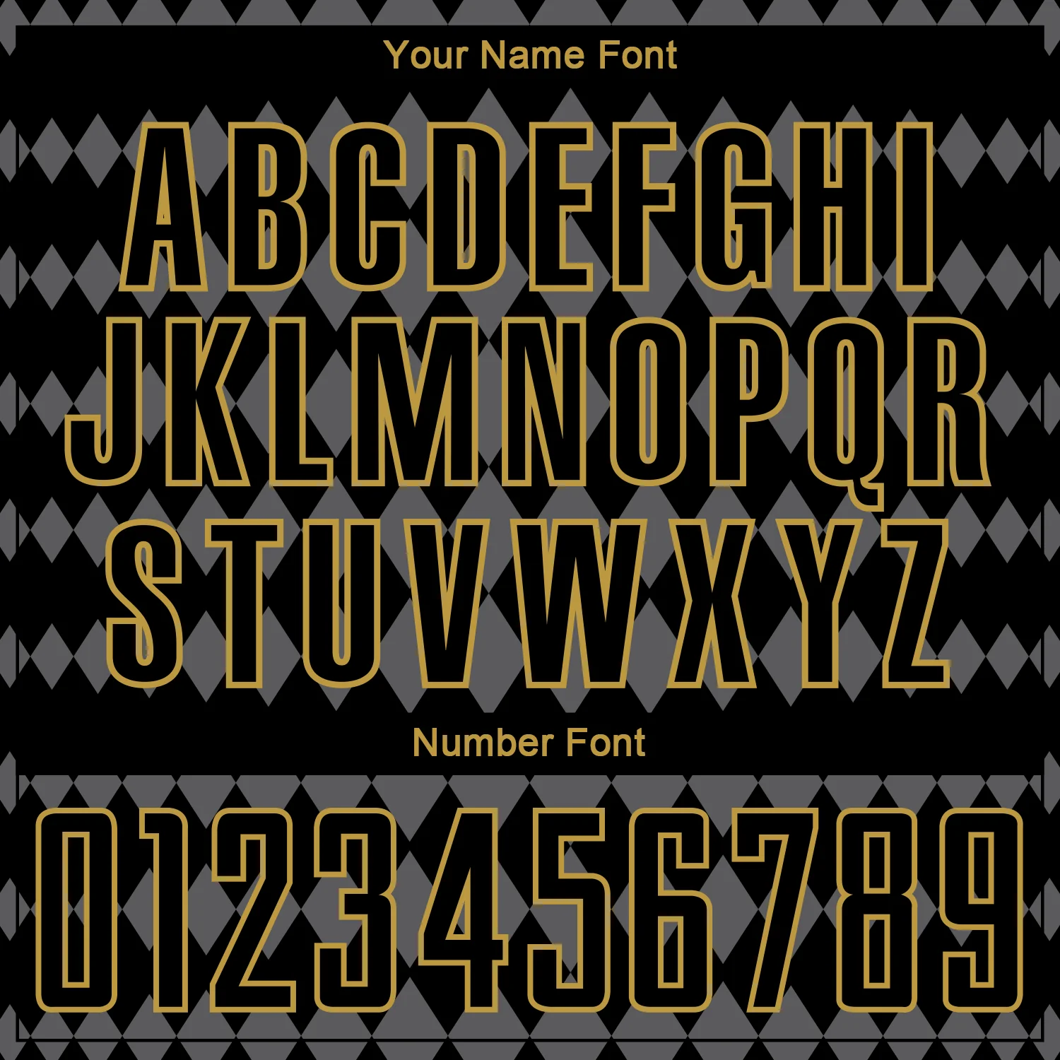 Custom Black Steel Gray-Old Gold Diamond Harlequin Check Sports Sublimation Soccer Uniform Jersey - Image 6