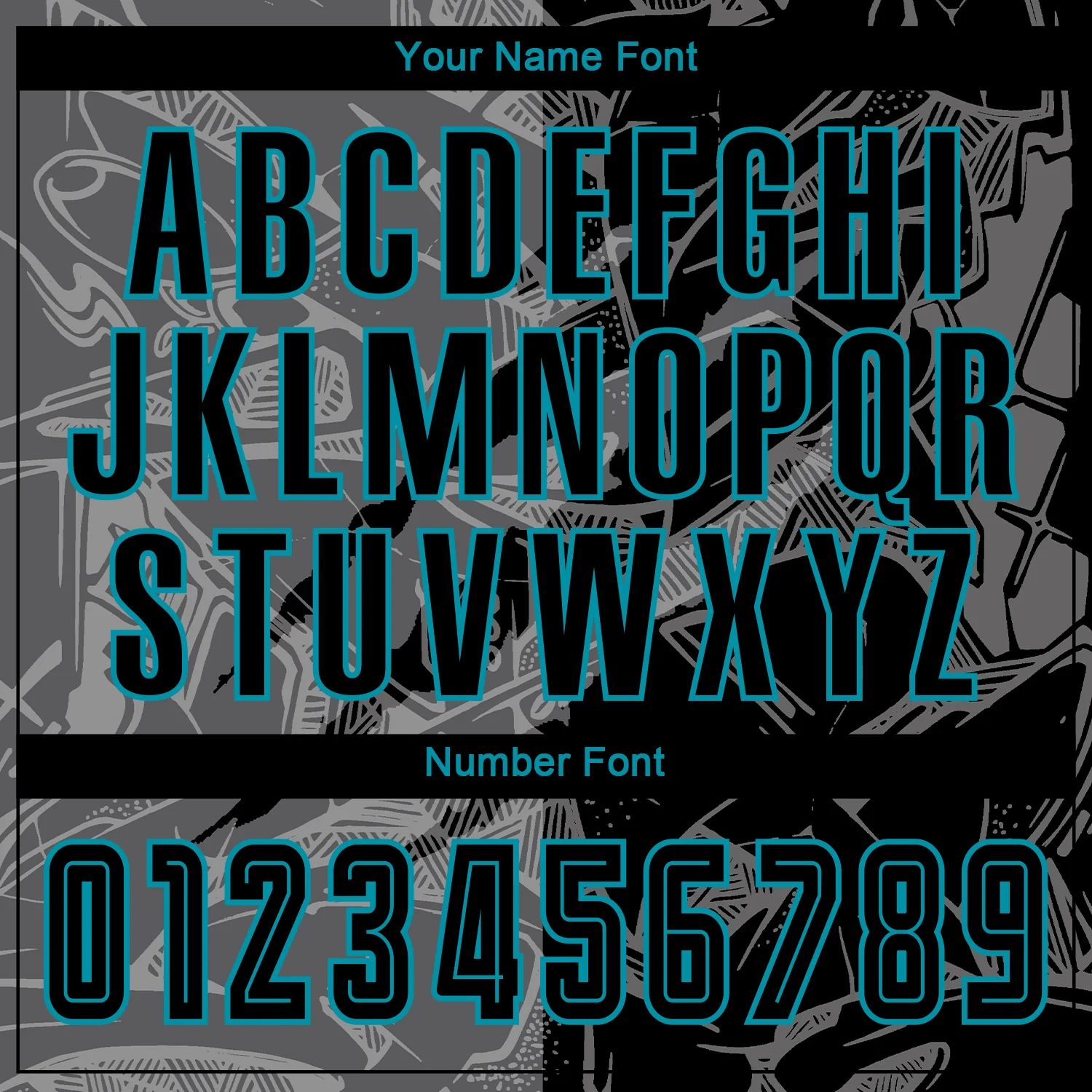 Custom Graffiti Pattern Black Steel Gray-Teal Scratch Sublimation Soccer Uniform Jersey - Image 6