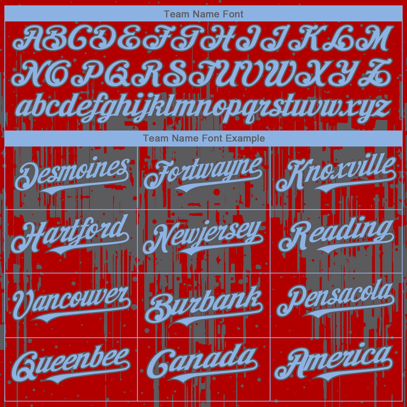 Custom Red Light Blue-Steel Gray Dripping Splatter Paint Authentic Baseball Jersey - Image 4