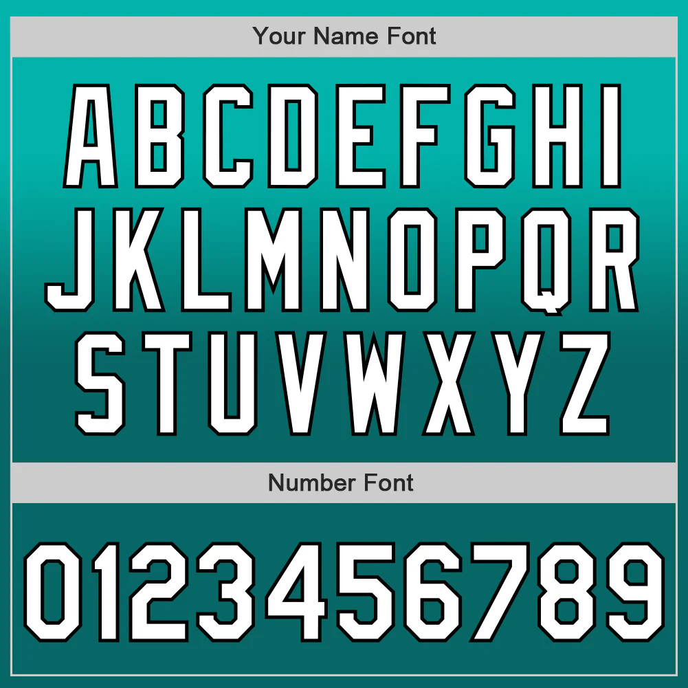 Custom Aqua White Teal-Black Authentic Fade Fashion Baseball Jersey - Image 5