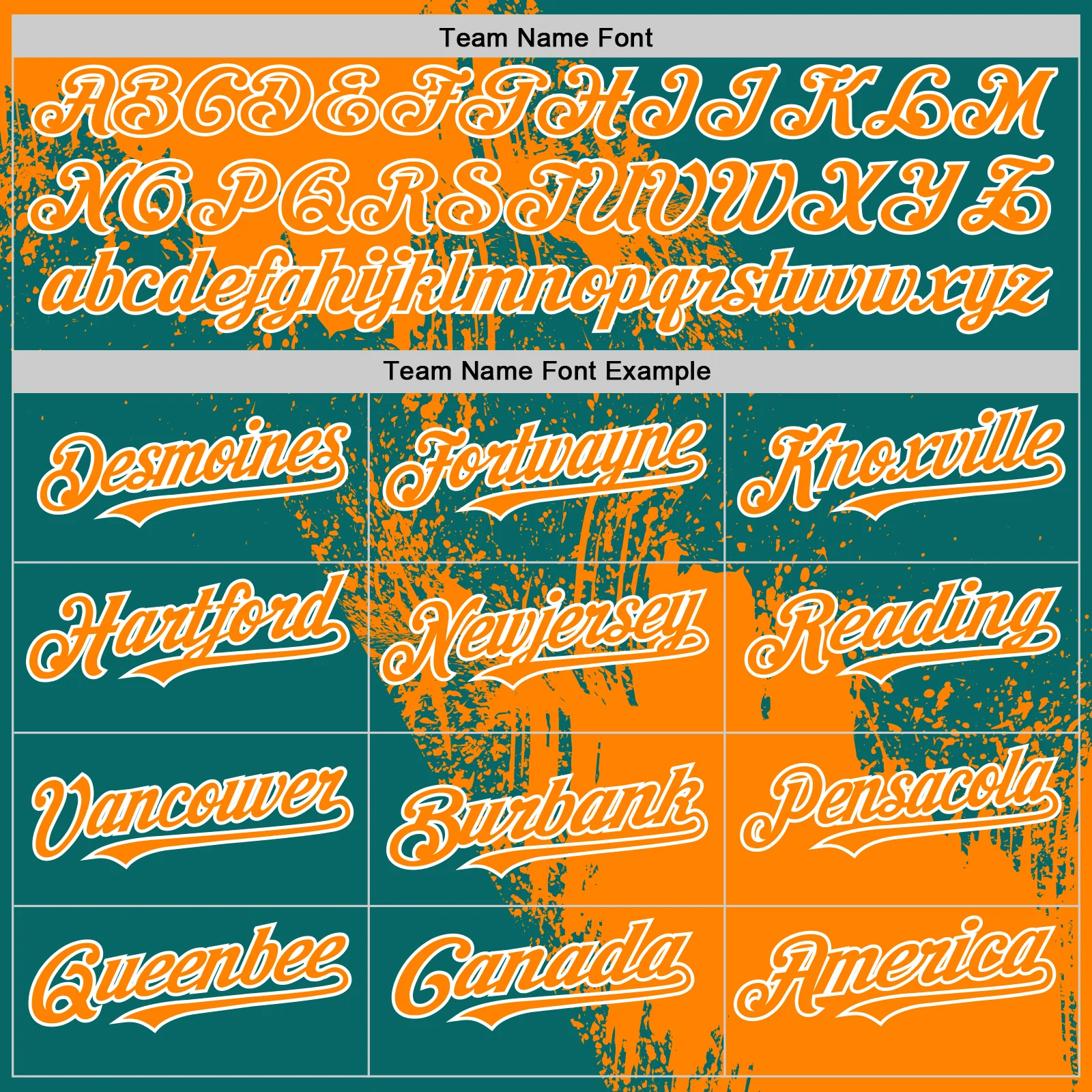 Custom Bay Orange Teal-White 3D Pattern Design Abstract Brush Stroke Authentic Baseball Jersey - Image 4