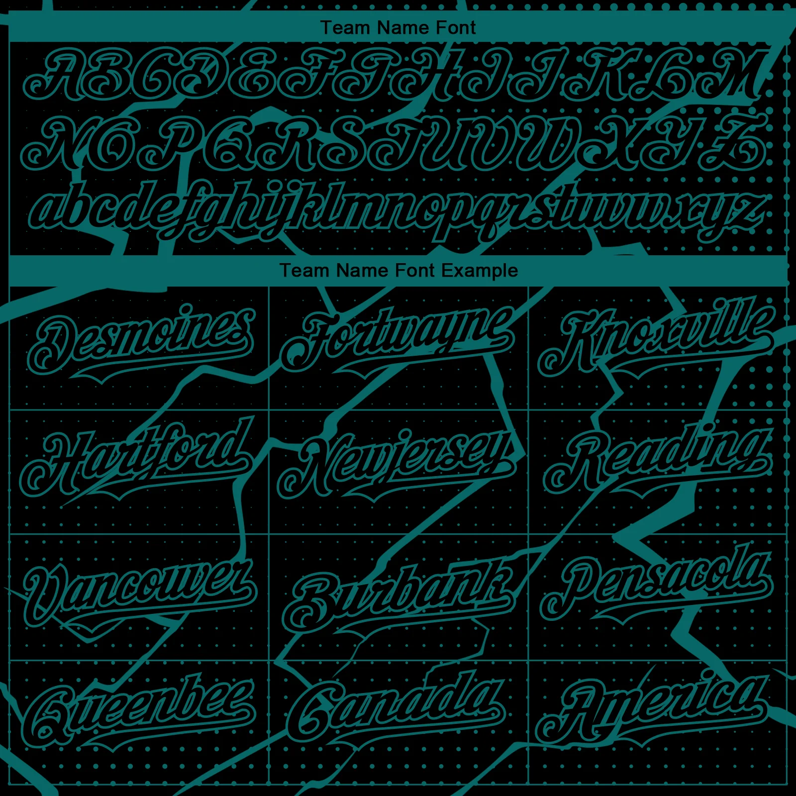 Custom Black Teal Lightning Polka Dot Authentic Baseball Jersey - Image 4