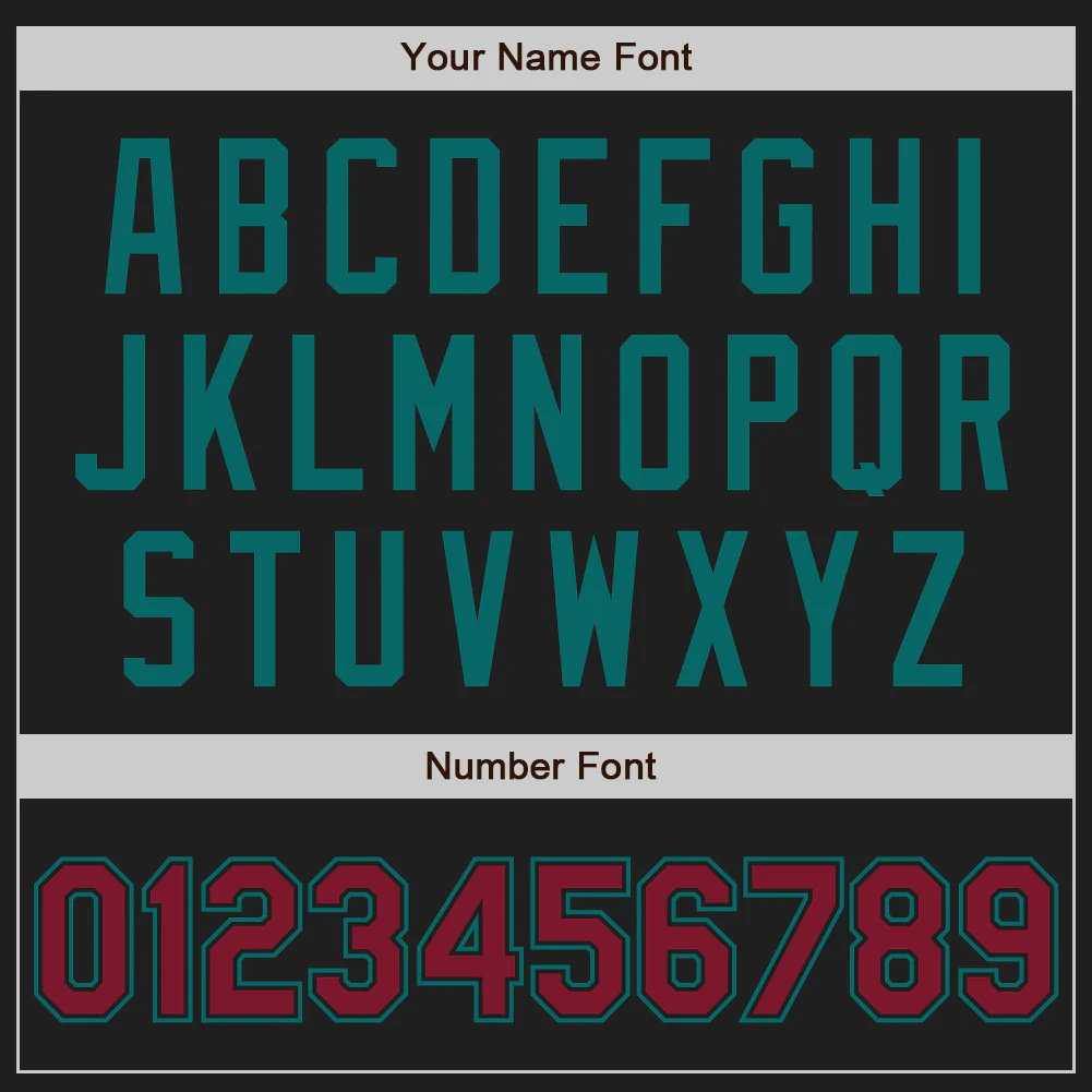 Custom Black Crimson-Teal Authentic Two Tone Baseball Jersey - Image 5