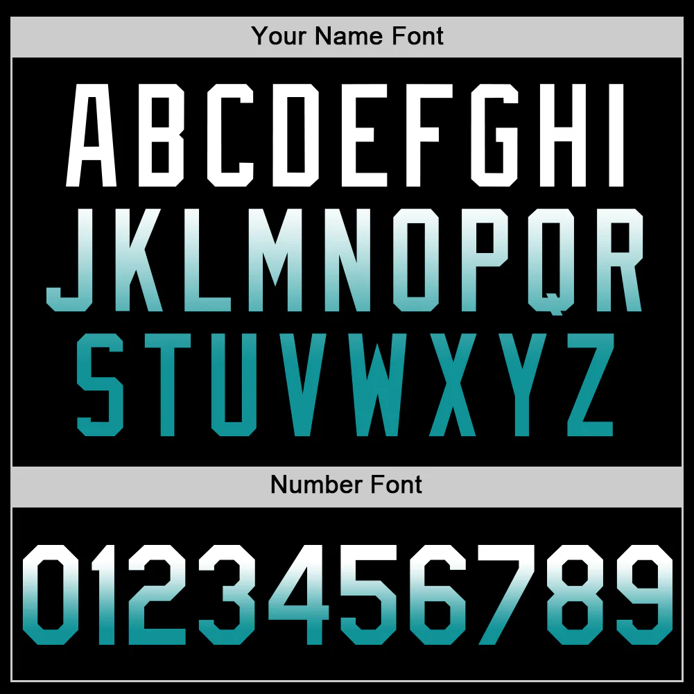 Custom Black White-Teal Authentic Fade Fashion Baseball Jersey - Image 5