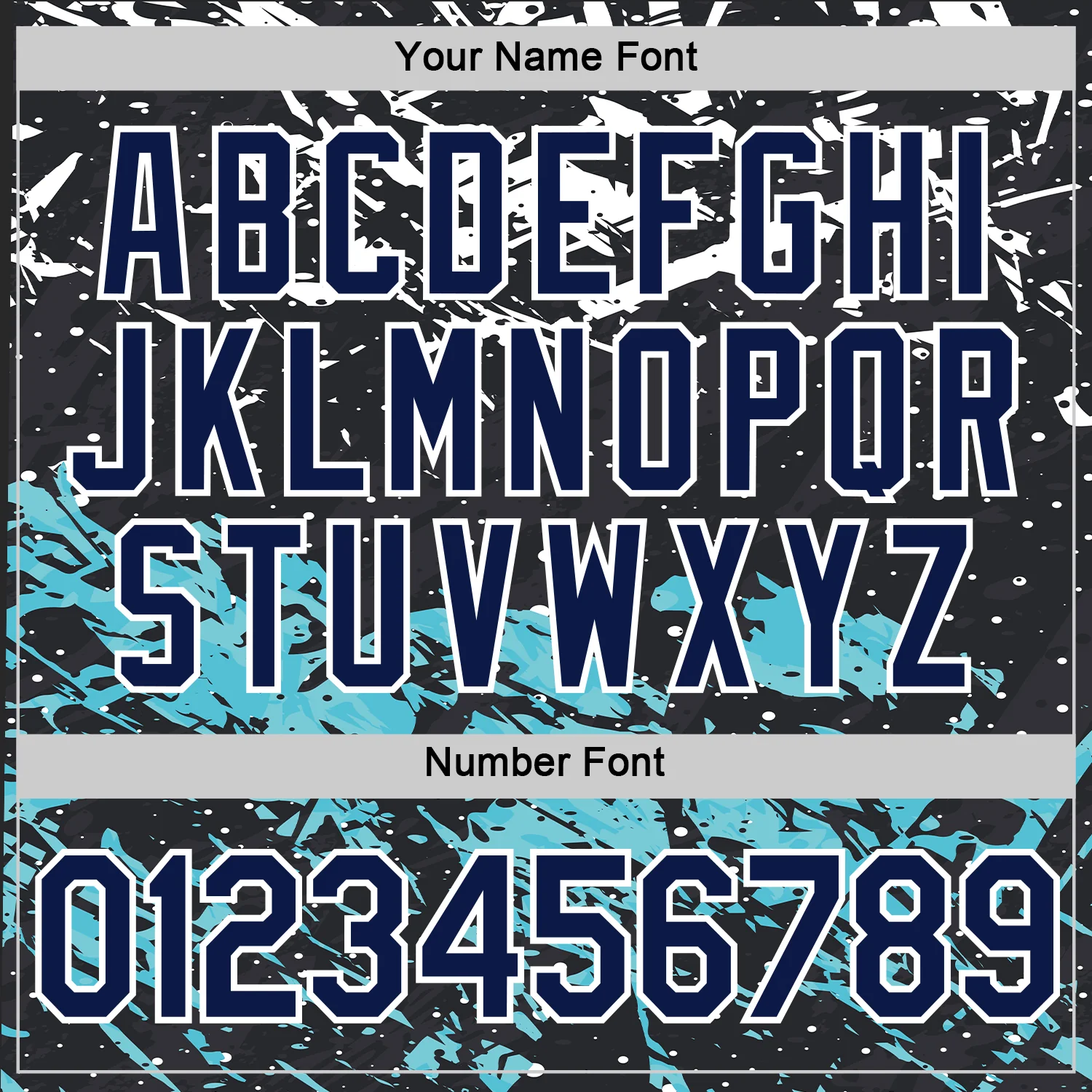 Custom Black Navy-Teal 3D Esports Performance T-Shirt - Image 4