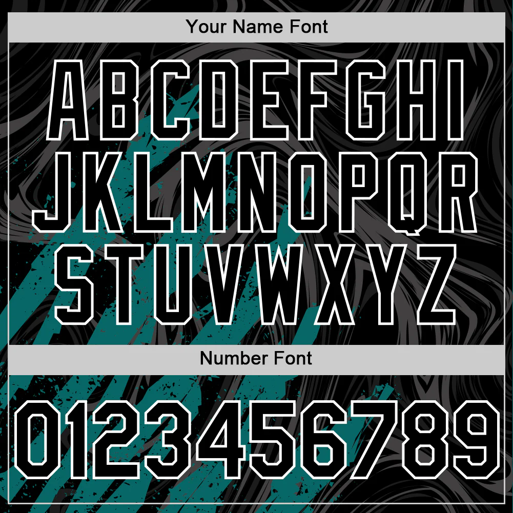 Custom Black Teal-White Splash Bomber Full-Snap Varsity Letterman Hoodie Jacket - Image 6