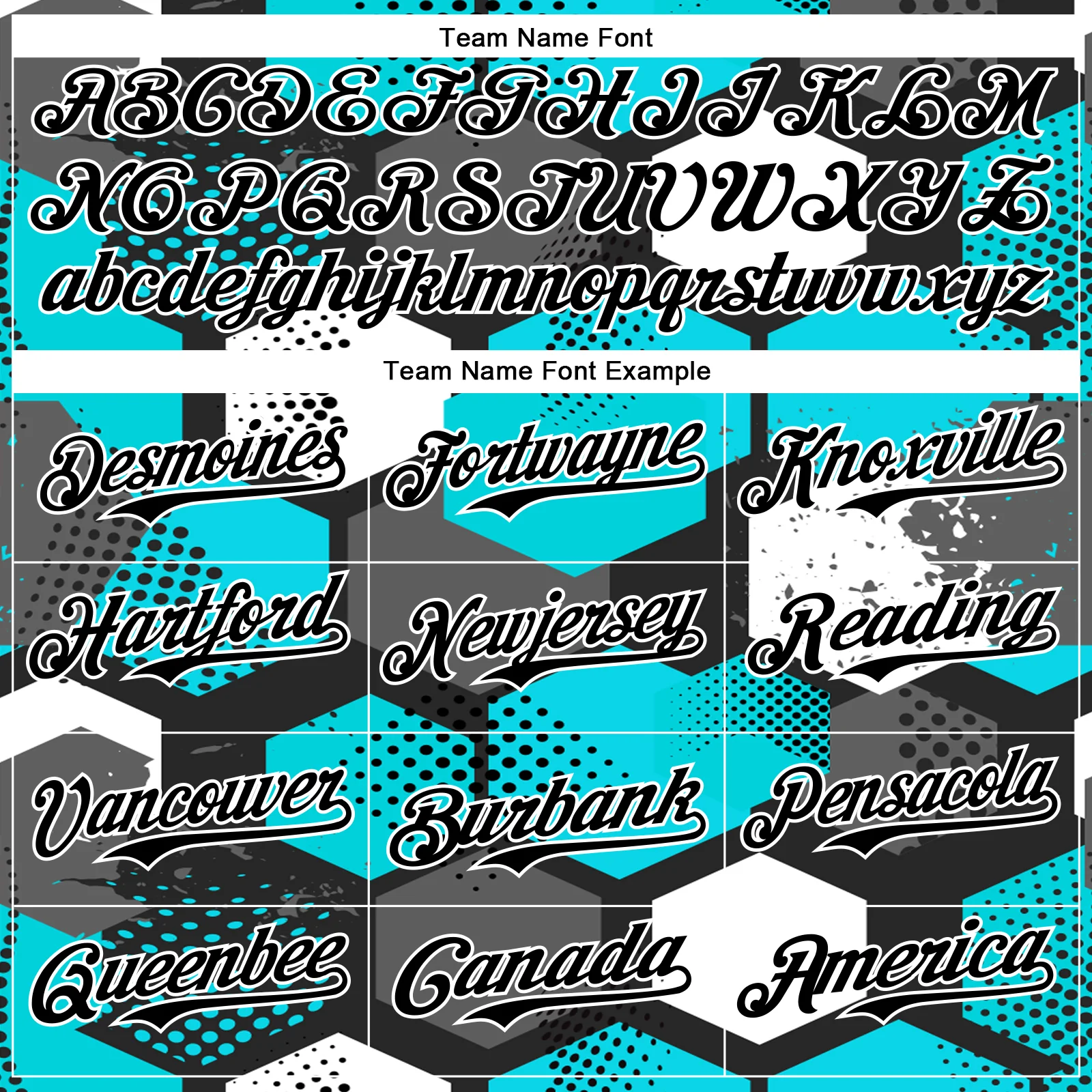 Custom Black Teal-White Geometric Shape Bomber Full-Snap Varsity Letterman Hoodie Jacket - Image 5